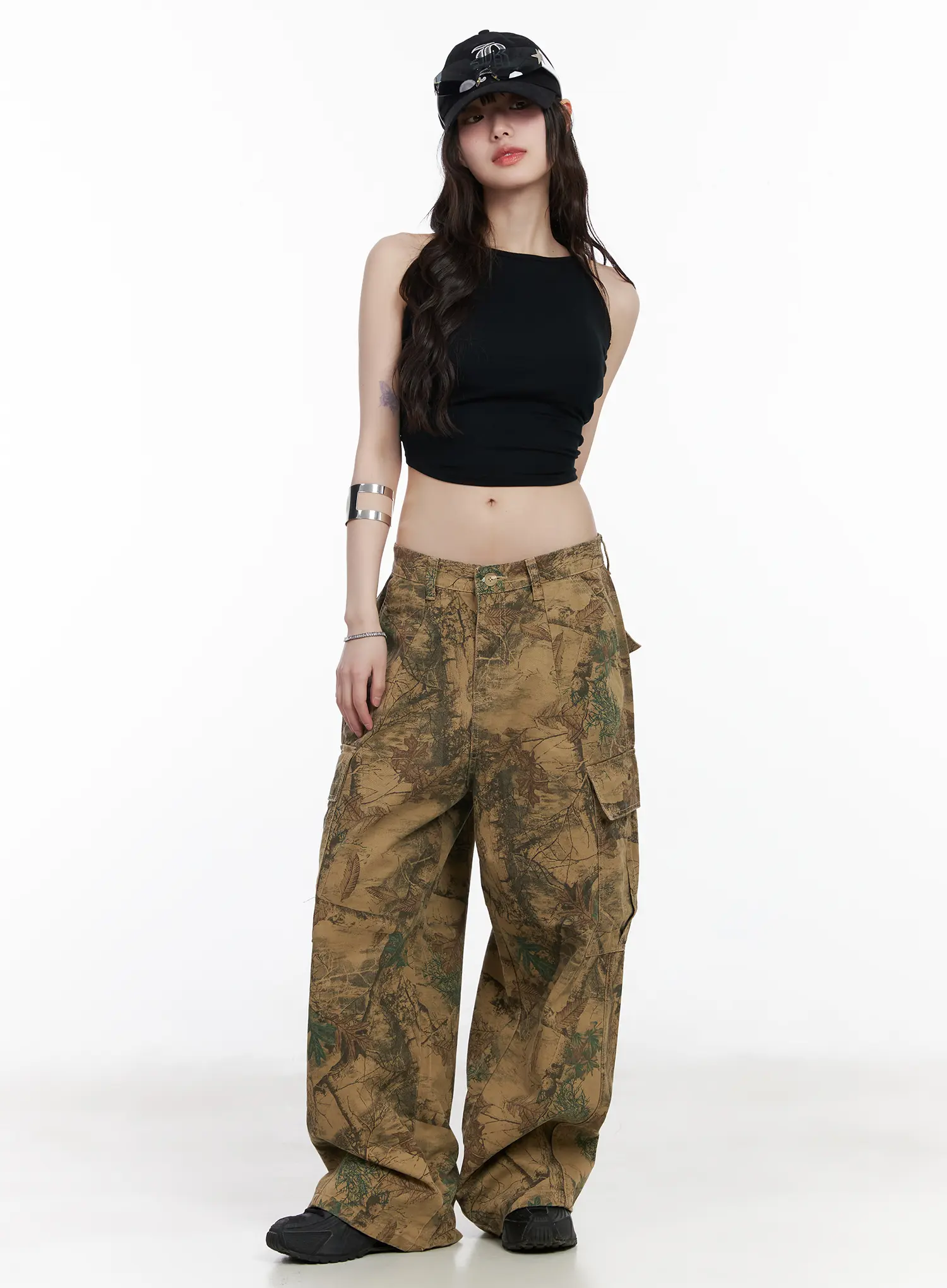 Tree Printed Wide Leg Pants CM526