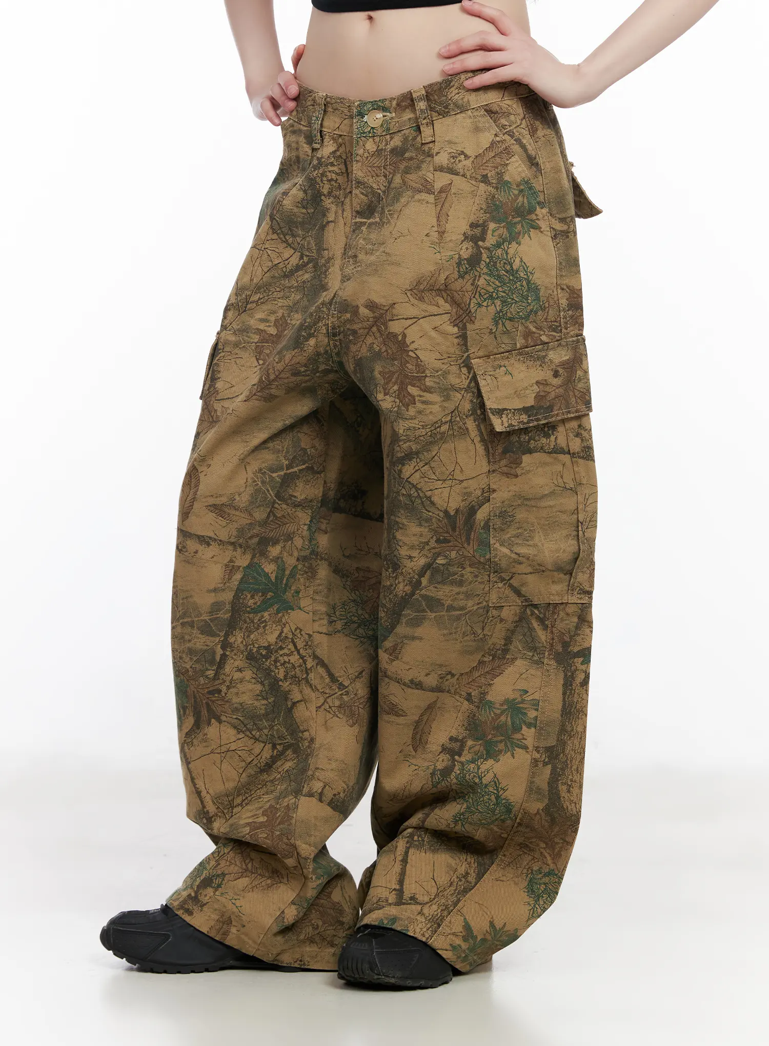 Tree Printed Wide Leg Pants CM526 - Image 5