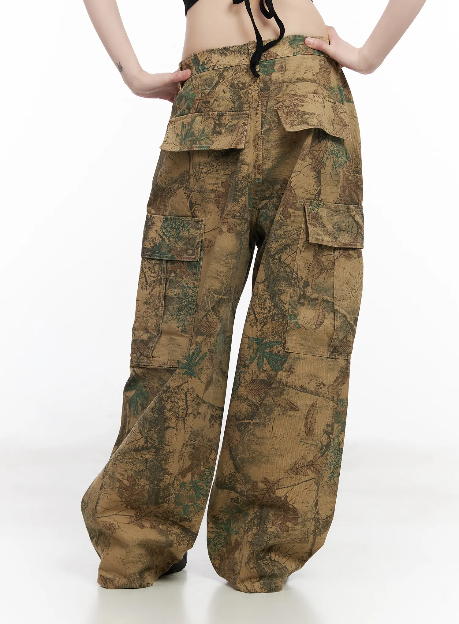 Tree Printed Wide Leg Pants CM526 - Image 7