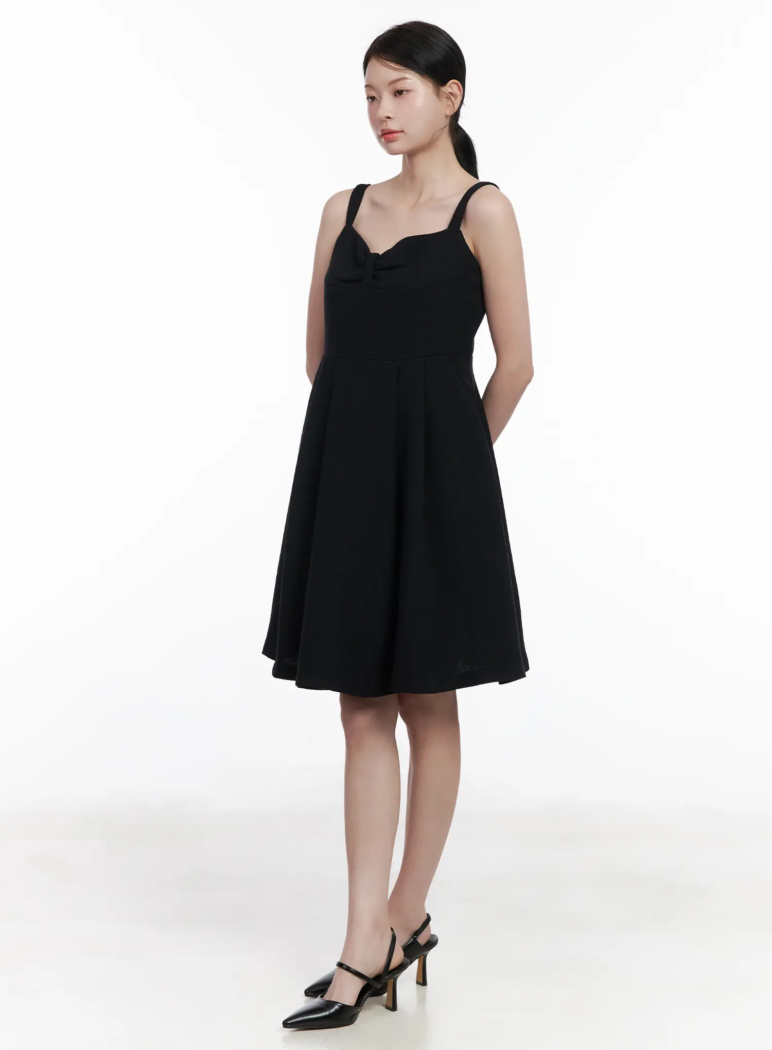 Tweed Bow Mini Dress CA509 - Image 2