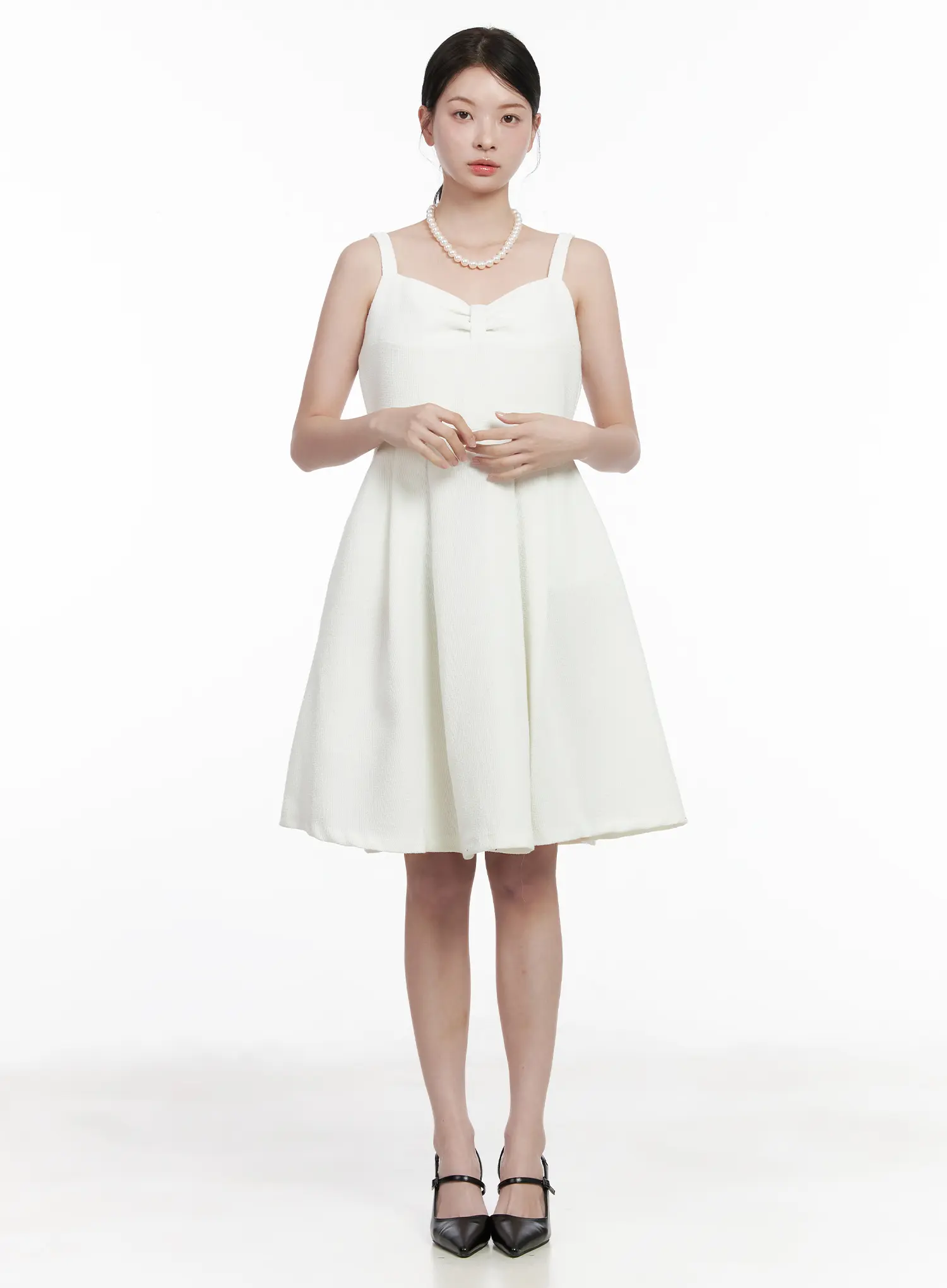 Tweed Bow Mini Dress CA509 - Image 3