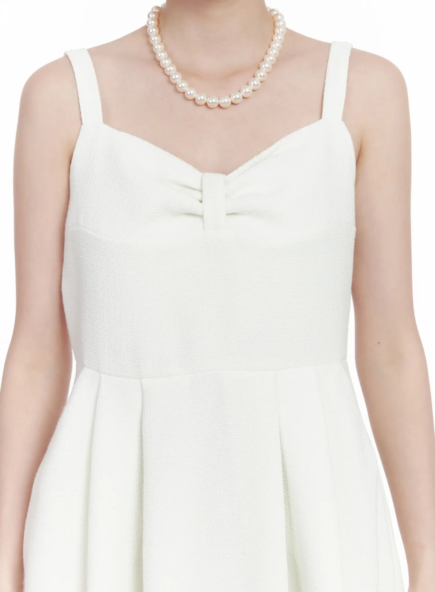 Tweed Bow Mini Dress CA509 - Image 5