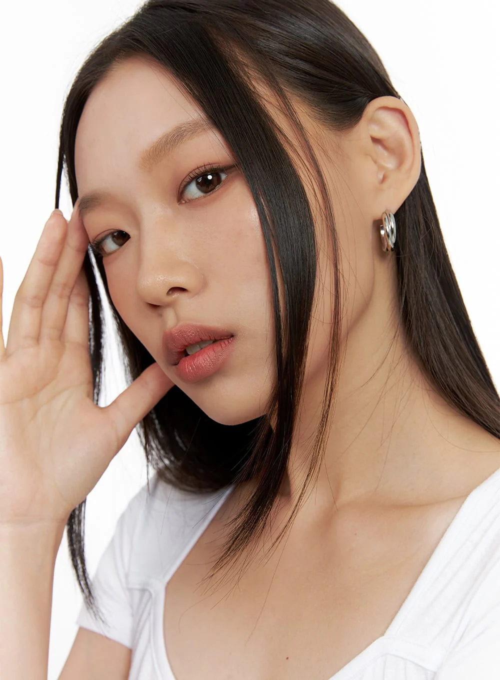 Two Line Ling Earrings IL404 - Image 3