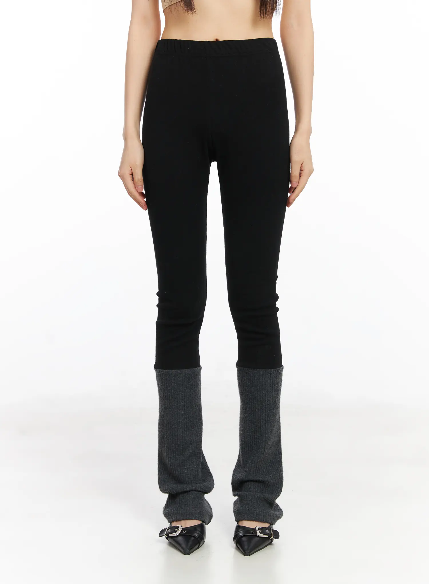 Two Tone Fleece Leggings CD522 - Image 10