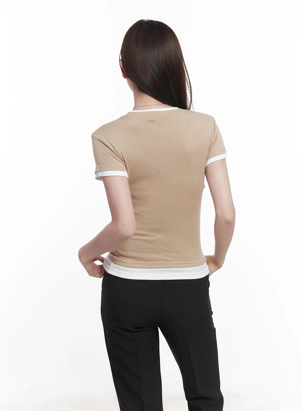 Two-Tone Layered Tee CY519 - Image 7