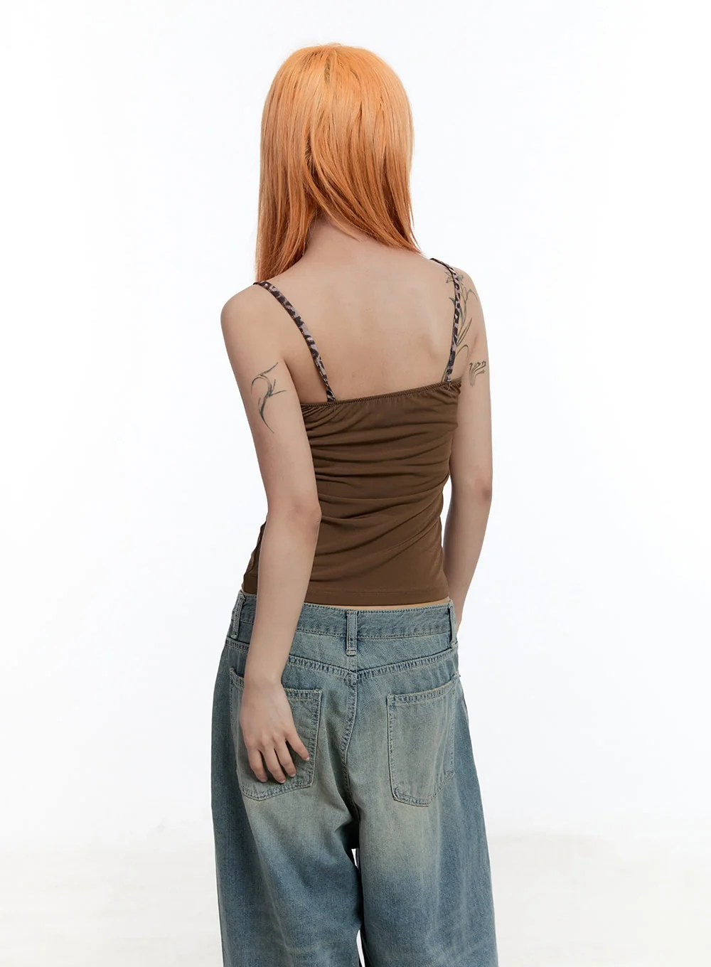 Two-Tone Trim Cami Top CU502 - Image 6