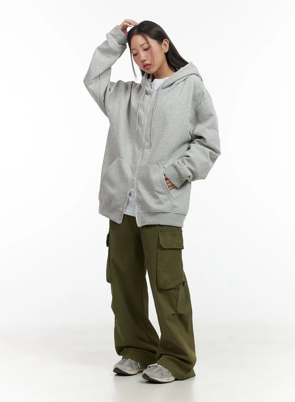 Two-Way Zipper Hoodie CO417 - Image 2
