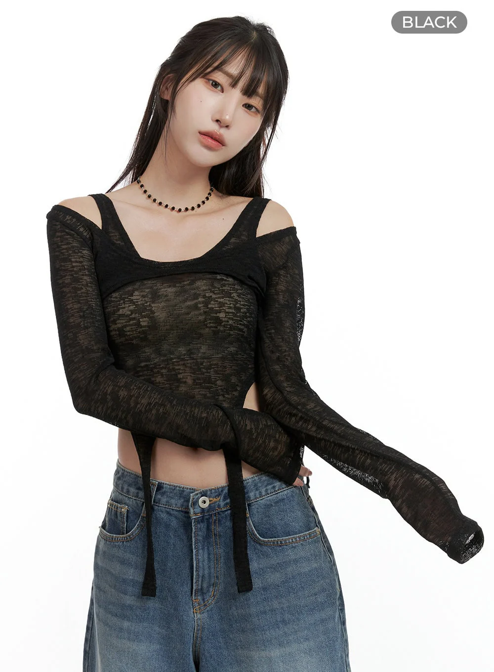 Unbalanced Chic Crop Top CL424 - Image 10