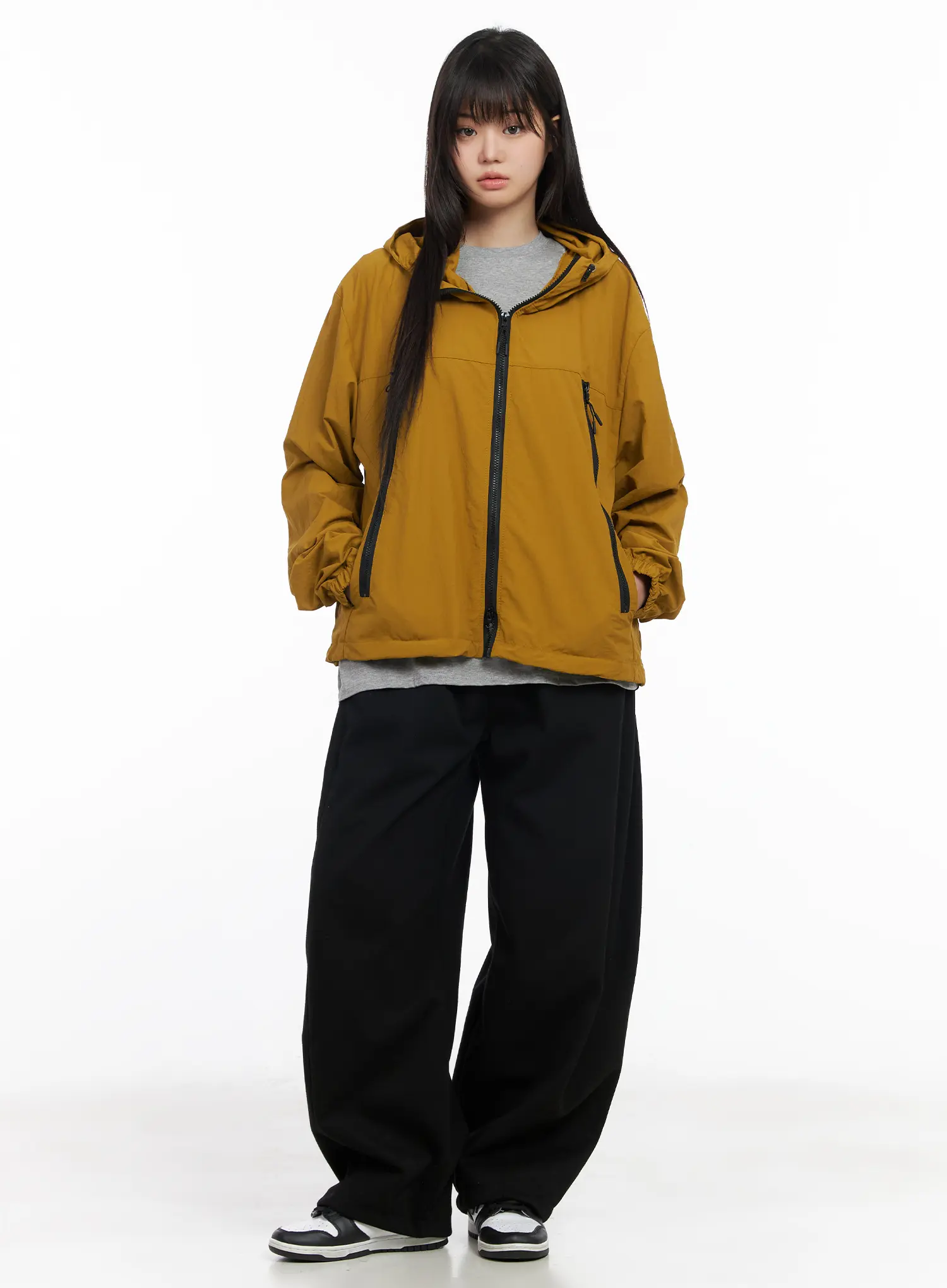 Unisex Oversized Zip-Up Windbreaker CM513 - Image 3