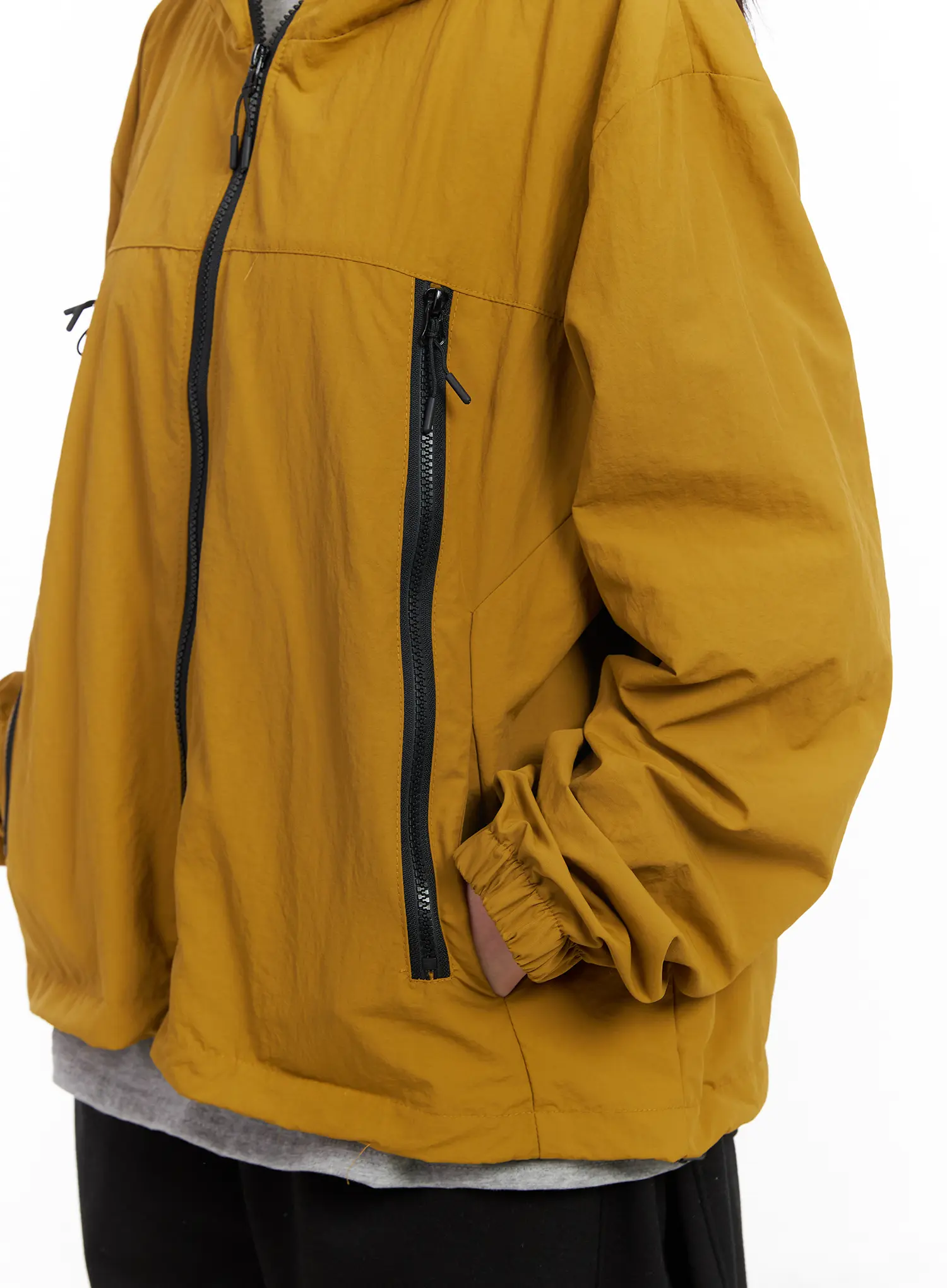 Unisex Oversized Zip-Up Windbreaker CM513 - Image 9