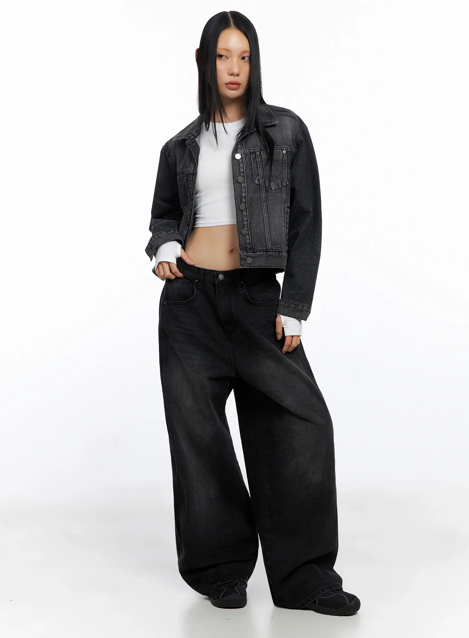 Urban Washed Denim Jacket IO517 - Image 2