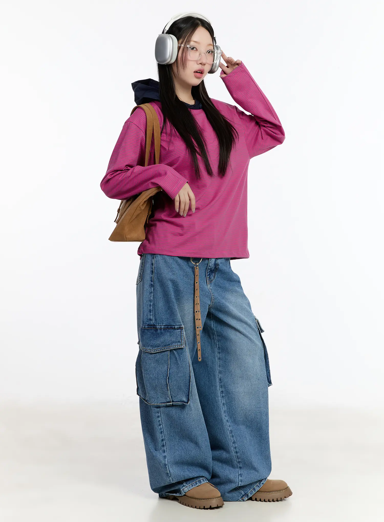 Valeria Wide Leg Cargo Jeans CM511