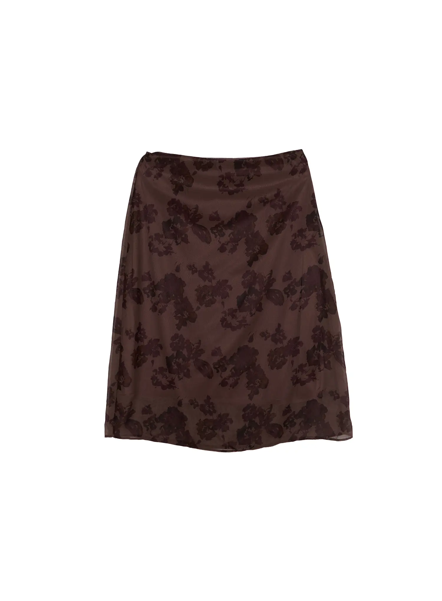 Vintage Floral Layered Midi Skirt CN510 - Image 8