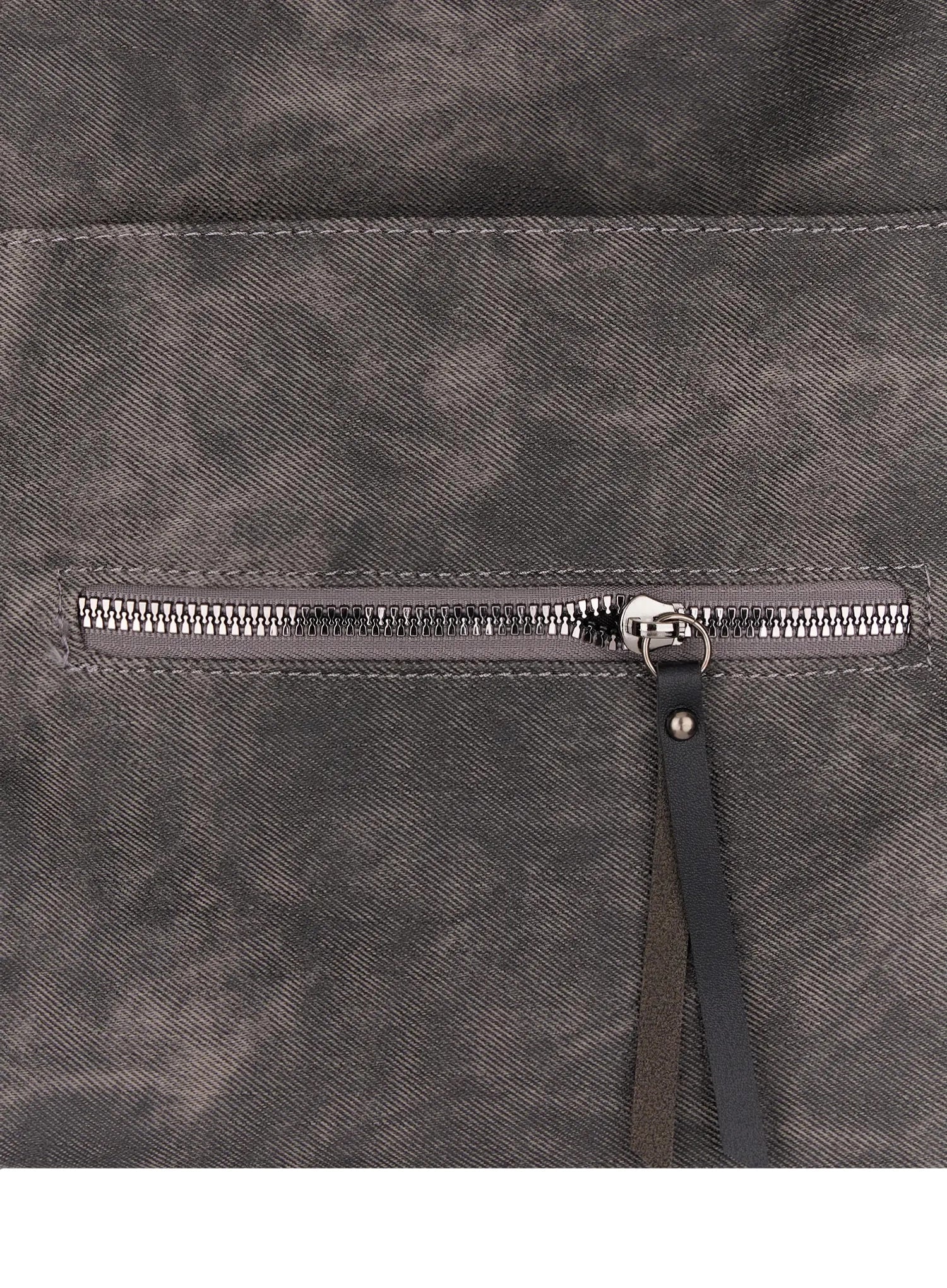 Vintage Leather Accent Shoulder Bag IM530 - Image 7