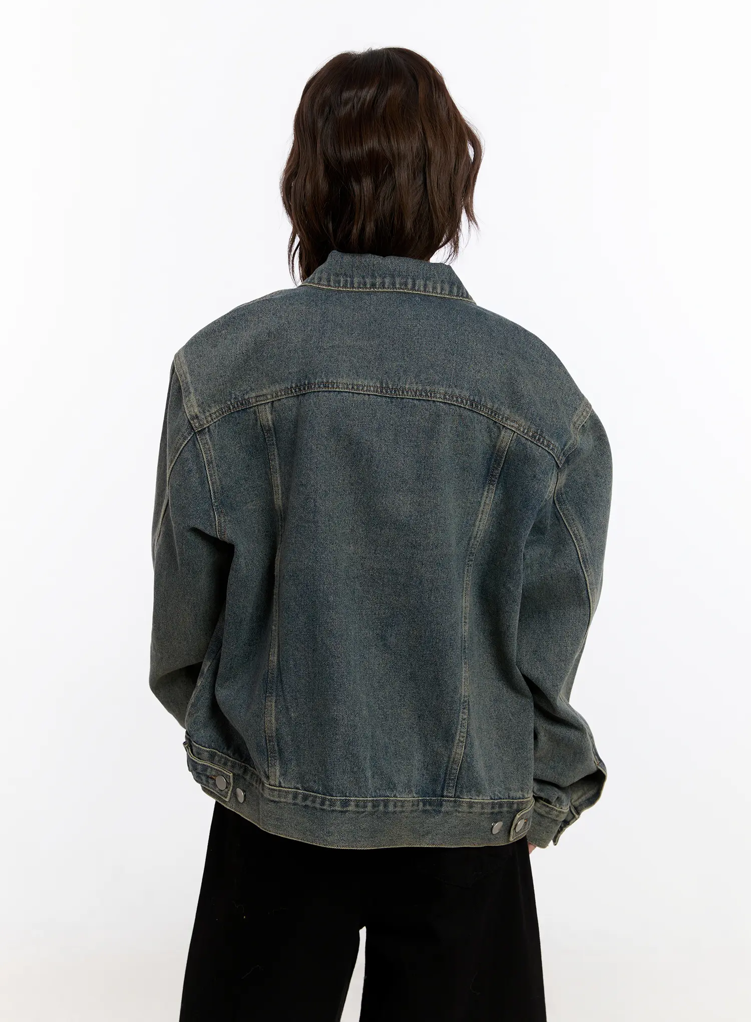 Vintage Oversized Denim Jacket CN527 - Image 8
