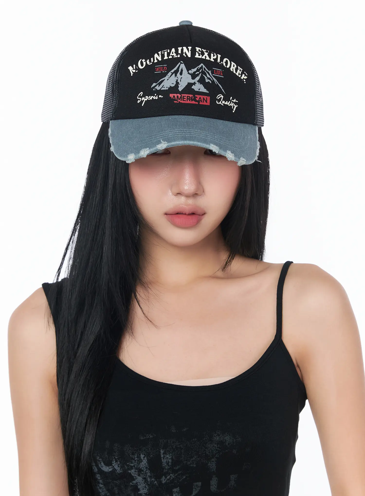 Vintage Style Denim Hat CY513 - Image 3