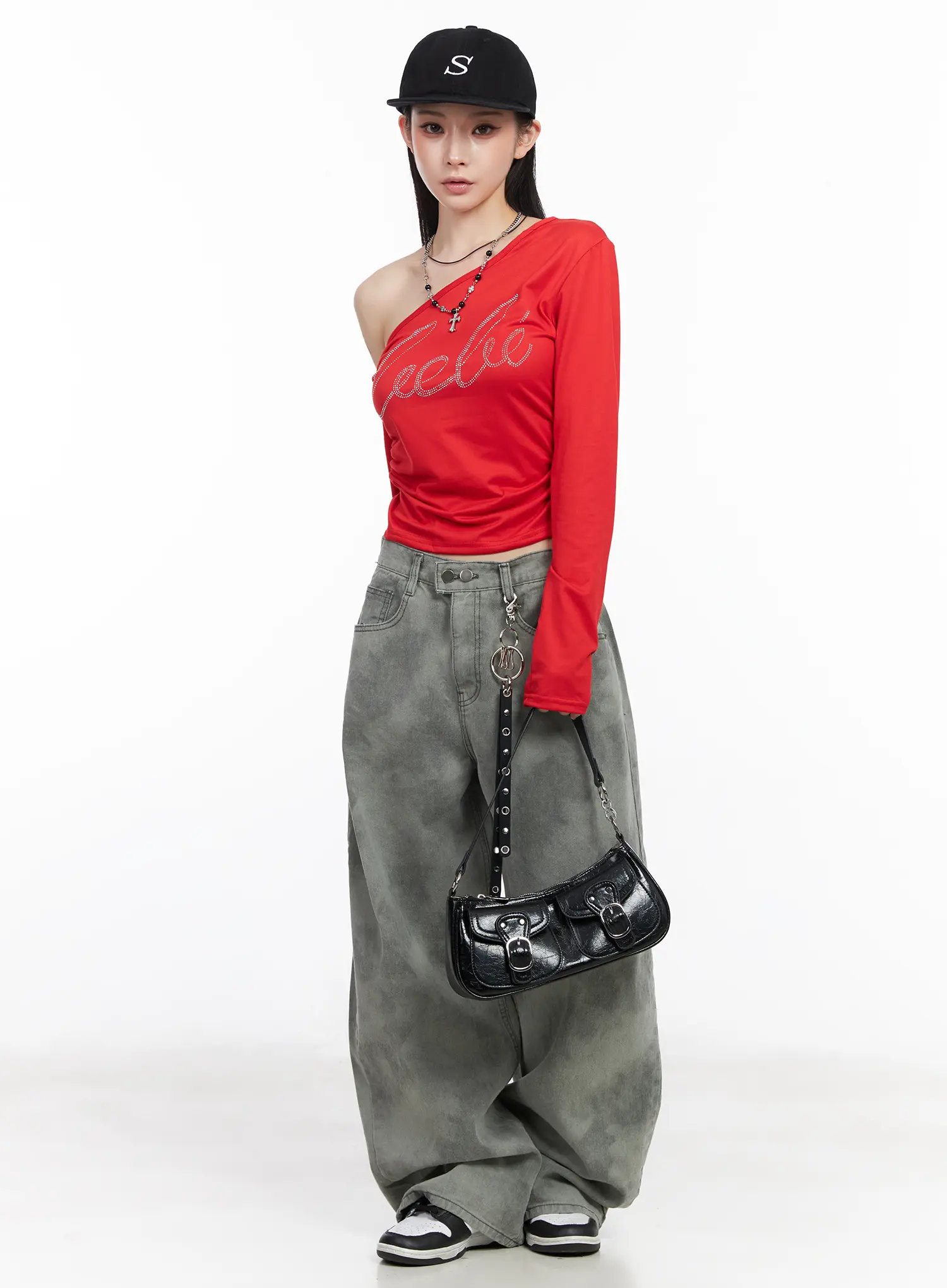 Vintage Washed Wide Leg Pants CM519