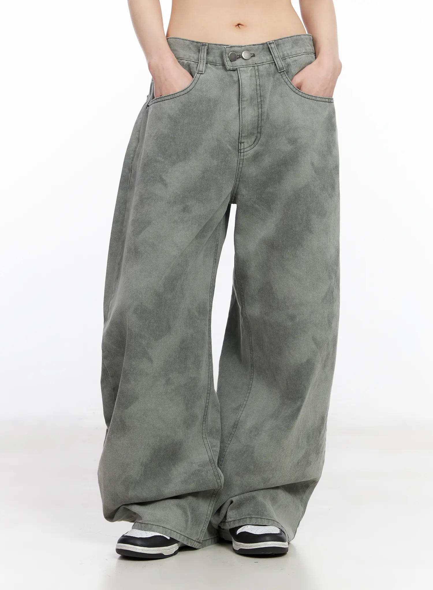 Vintage Washed Wide Leg Pants CM519 - Image 2