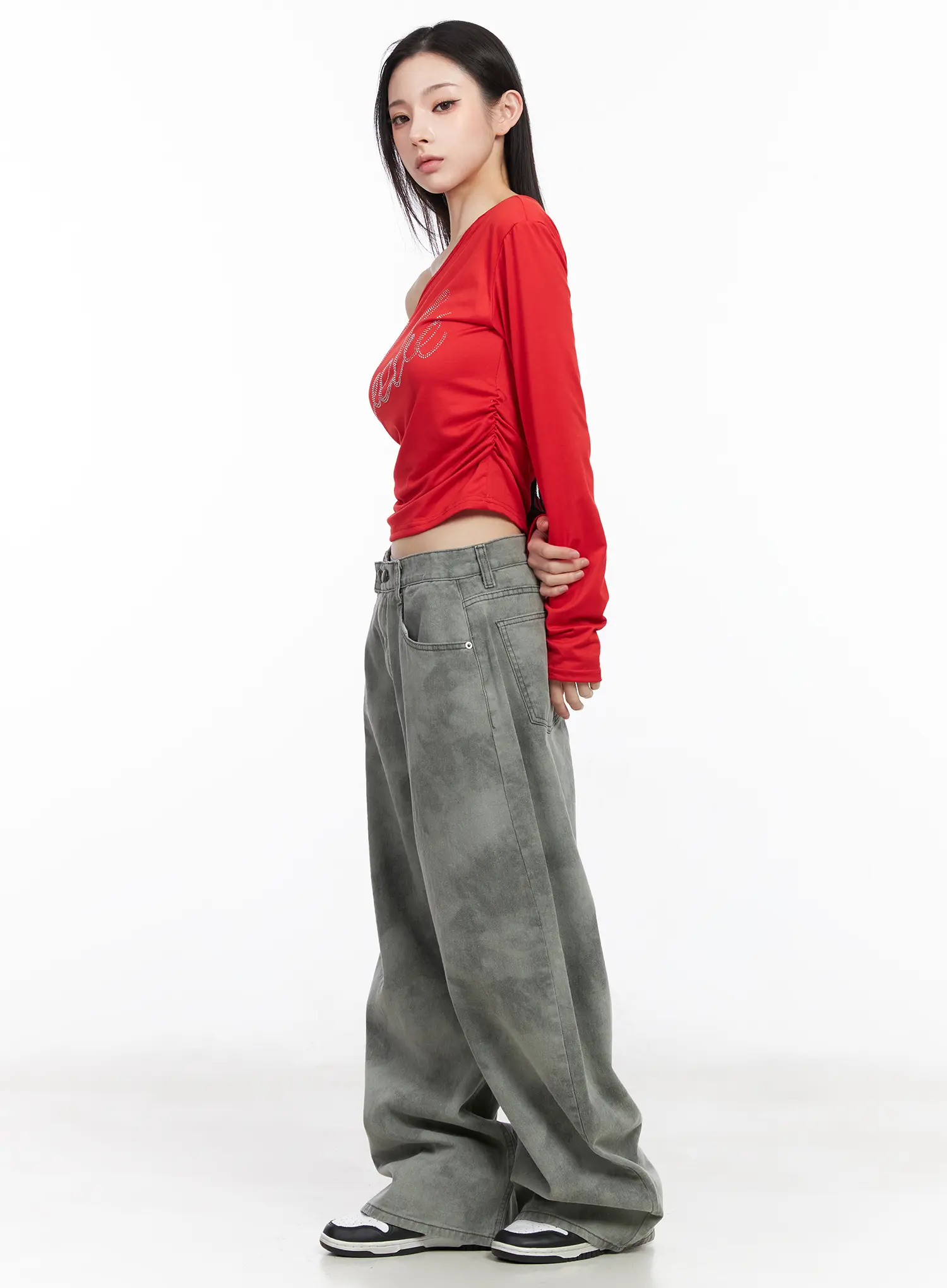 Vintage Washed Wide Leg Pants CM519 - Image 6