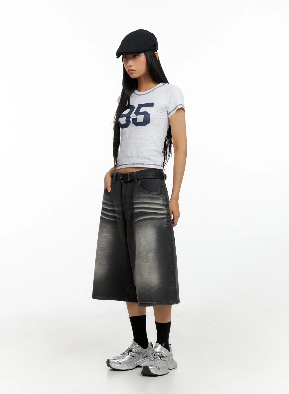 Washed Baggy Jorts IL419