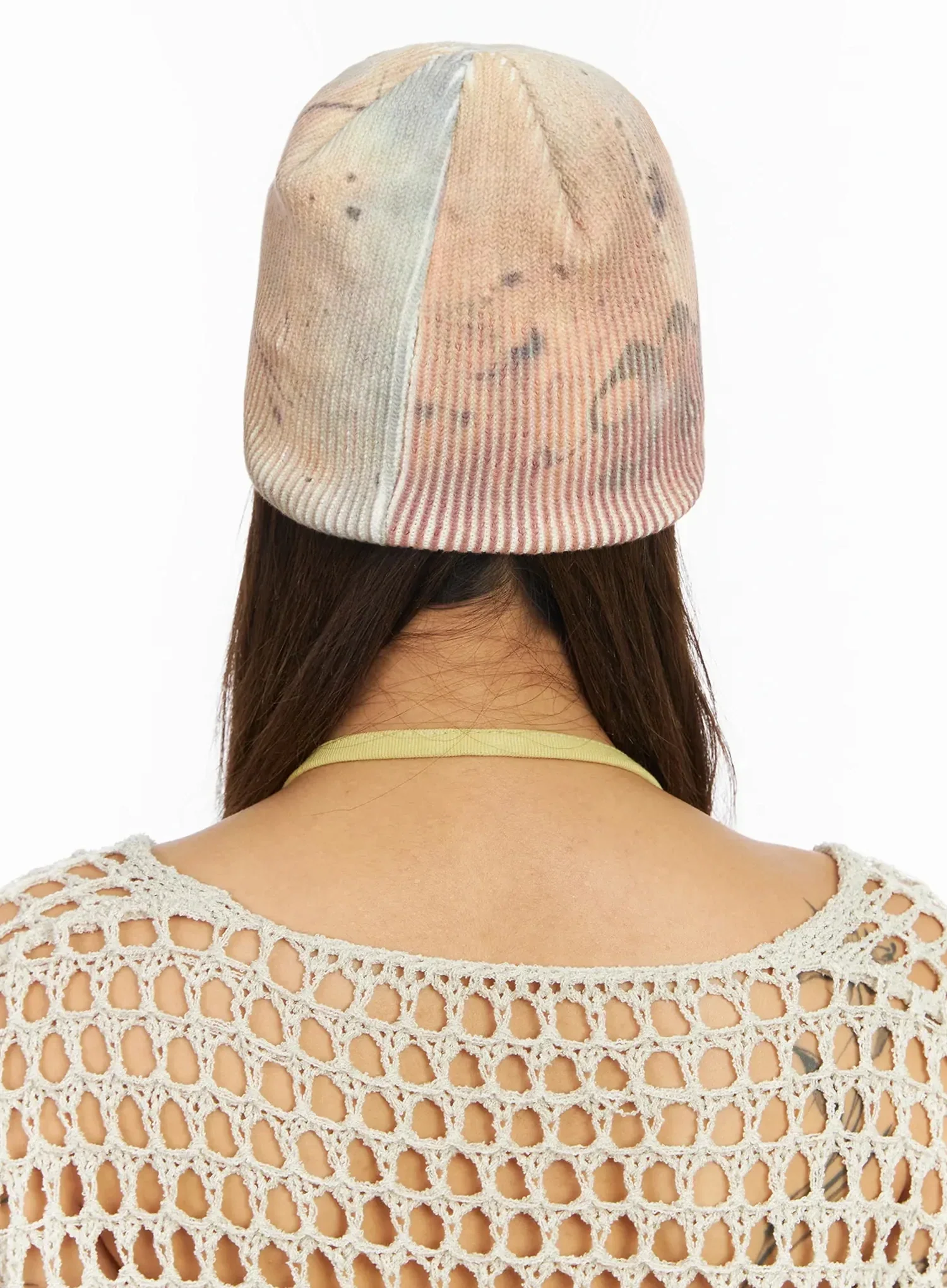 Washed Graffiti Print Beanie IA527 - Image 9