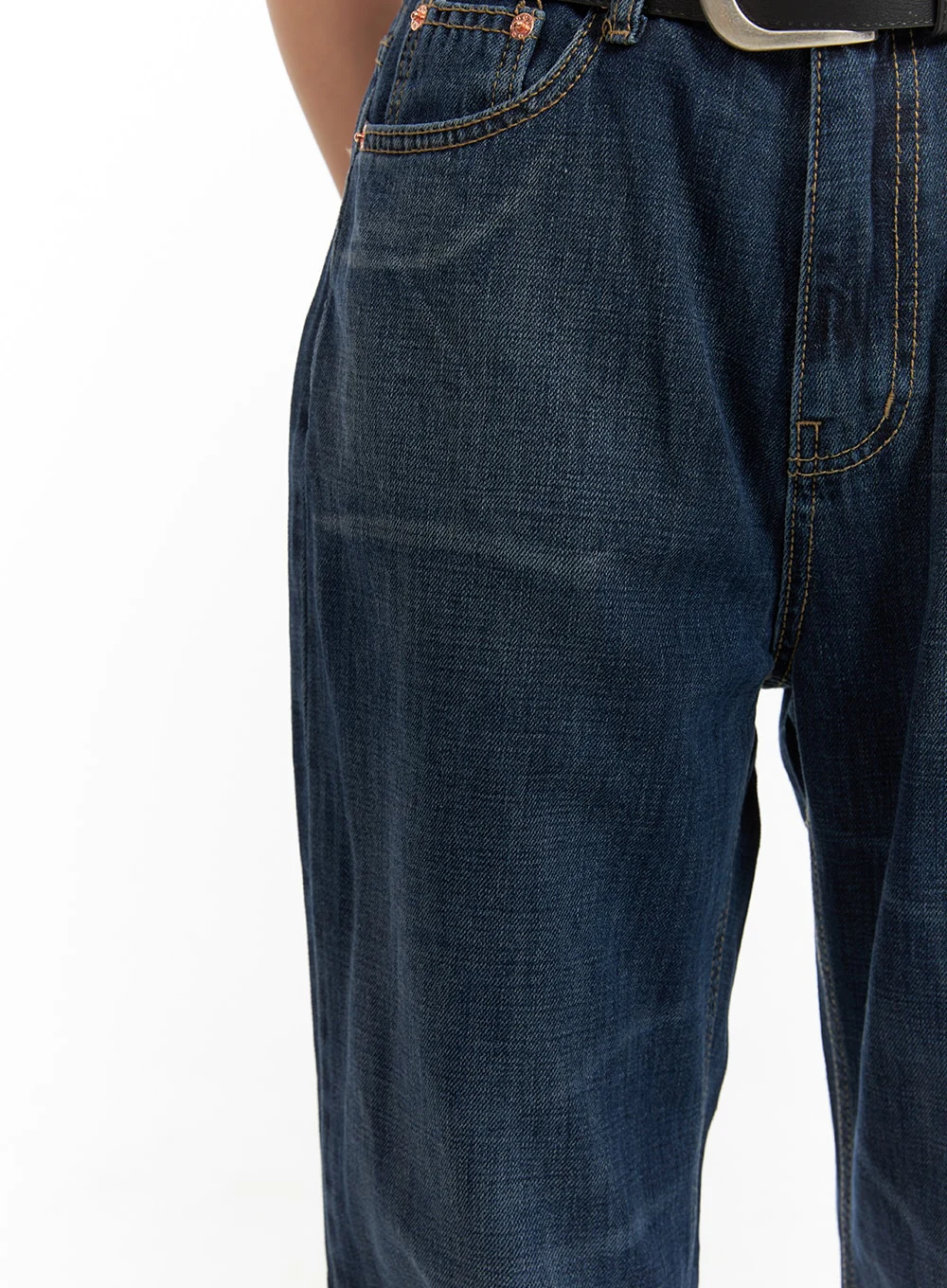 Washed Straight Jeans CA408 - Image 3