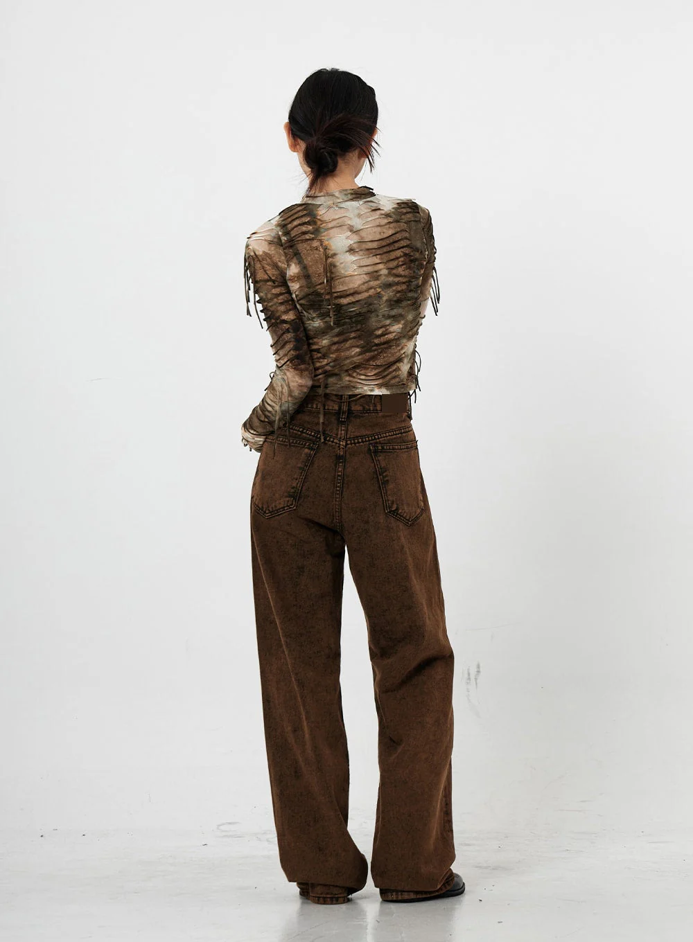 Washing Wide Jeans Unisex CS21 - Image 12
