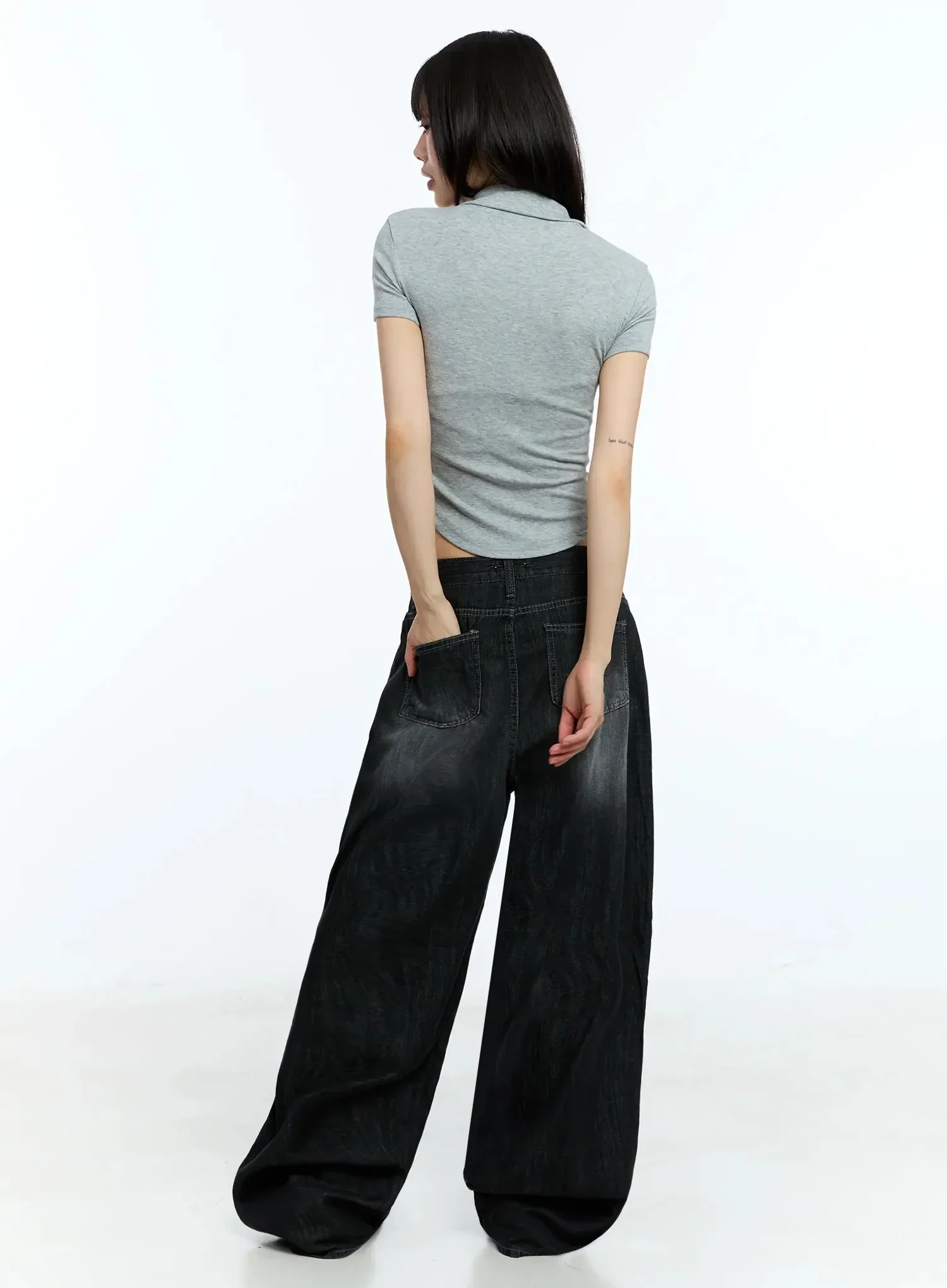 Wendy Washed Wide-Leg Jeans IU524 - Image 12