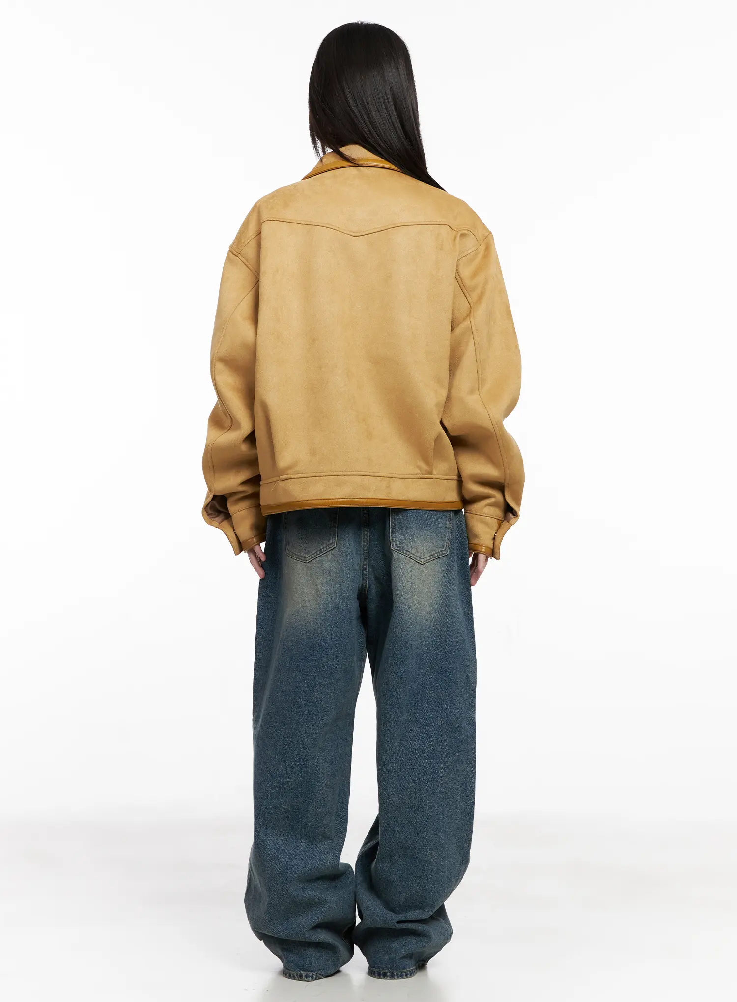 Western Suede Collared Jacket CG518 - Image 9