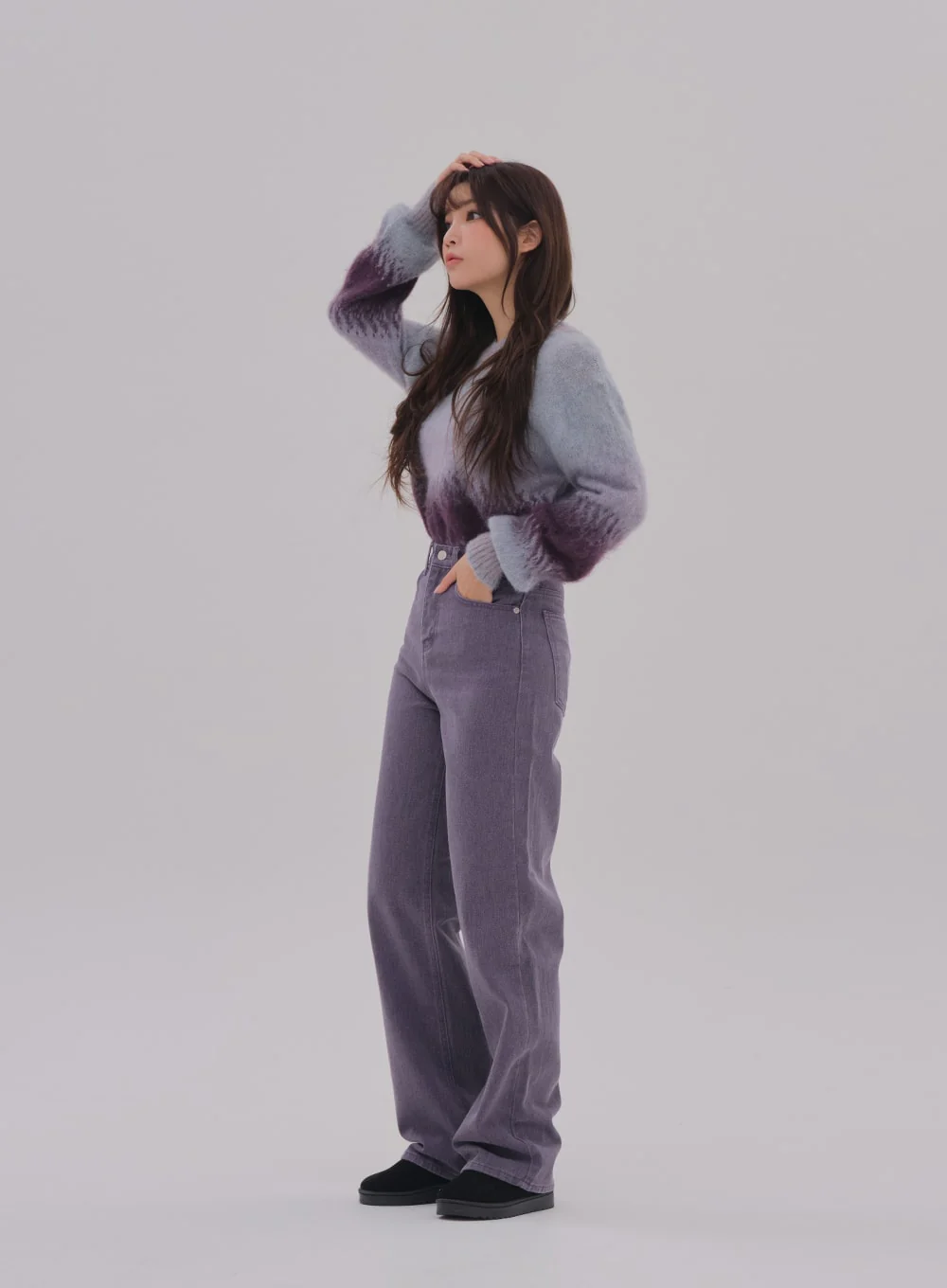 Wide Leg Color Jeans BS-A0812026 - Image 3