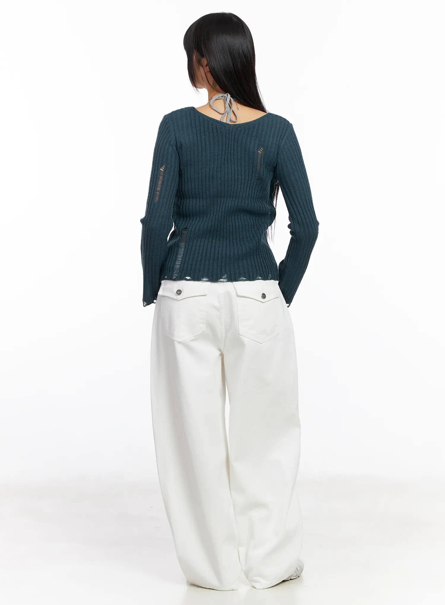 Wide Leg Cotton Pants CF504 - Image 8