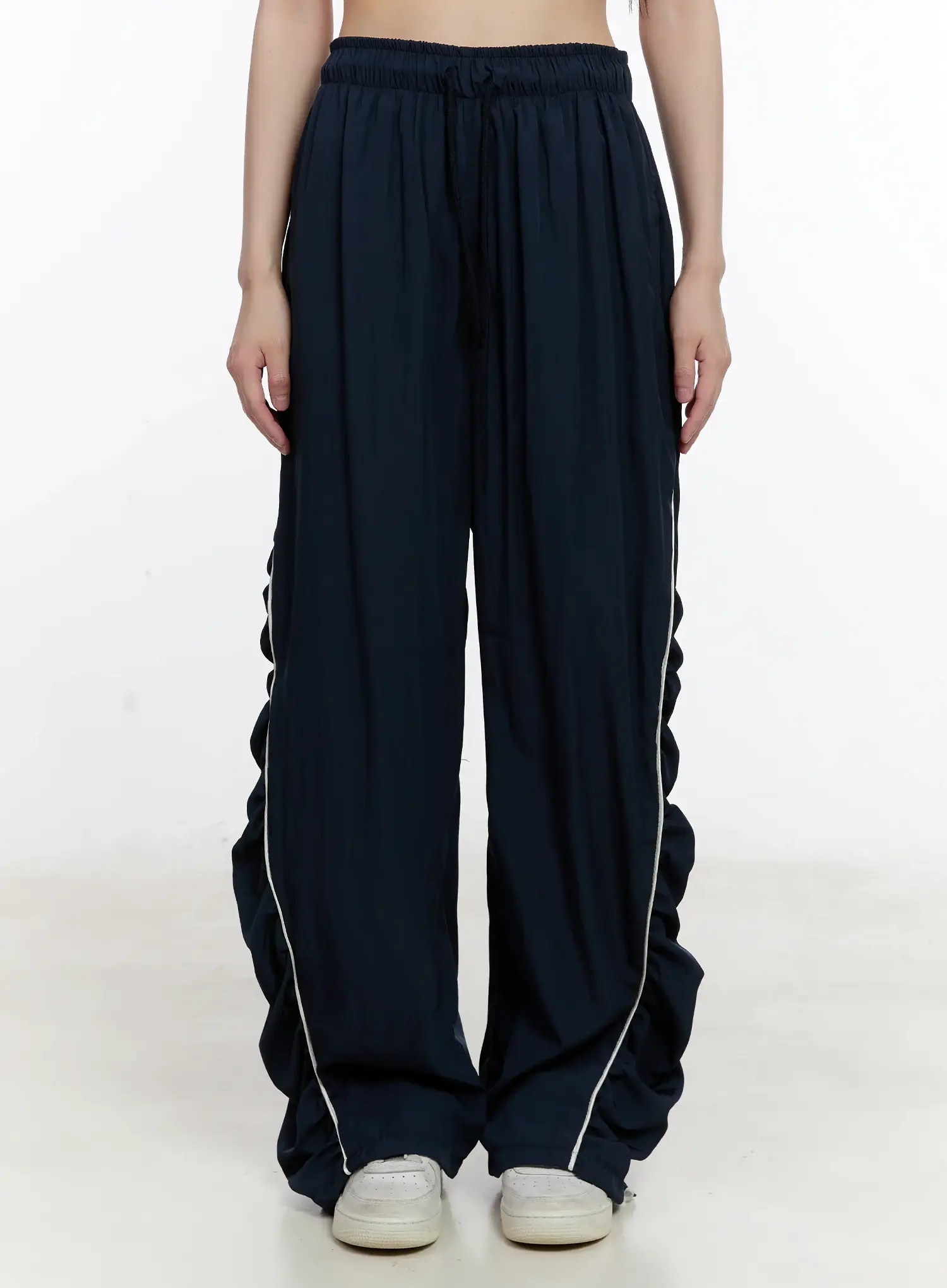 Wide-Leg Shirred Training Pants CL504
