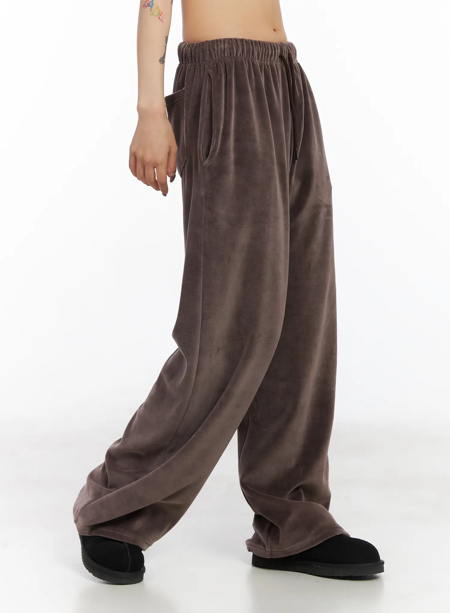 Wide Leg Velvet Track Pants CD508 - Image 4