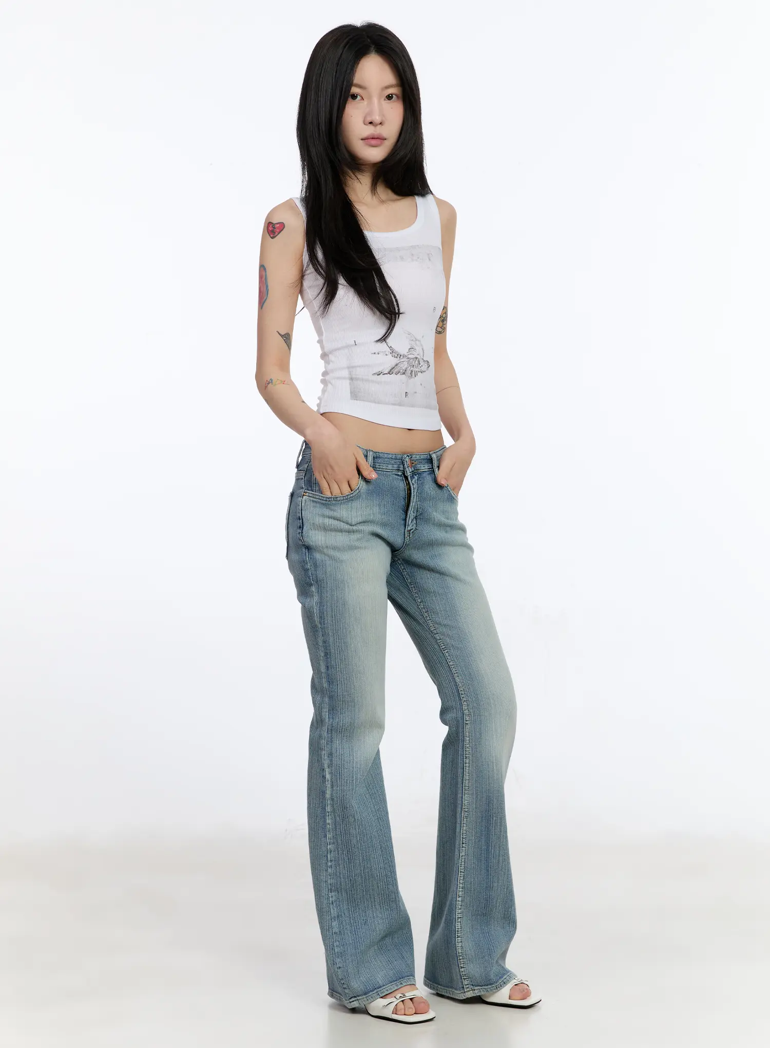Winged Graphic Rib Tank Top CA506 - Image 7