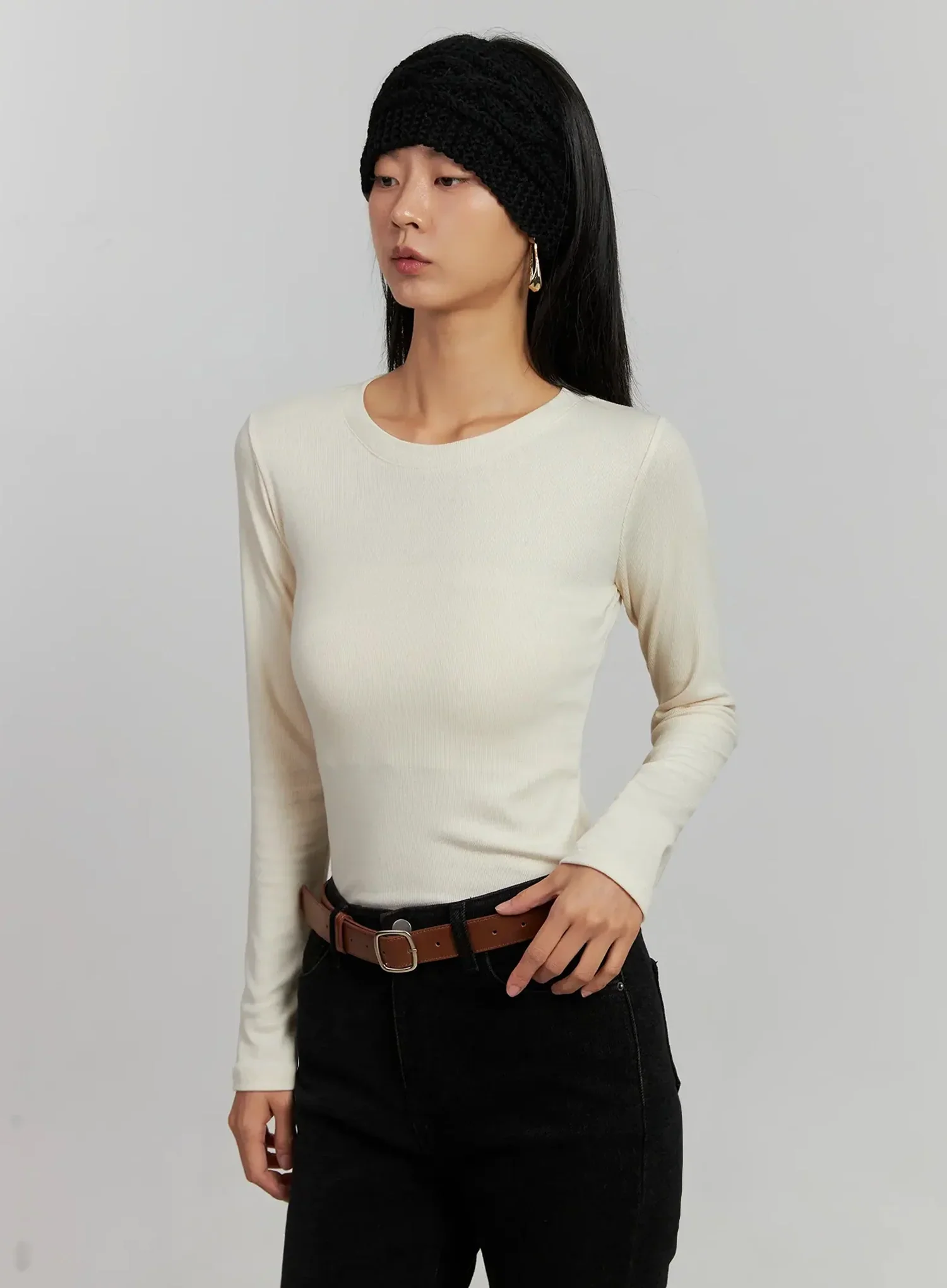 Winter Knit Hearband IJ505 - Image 3