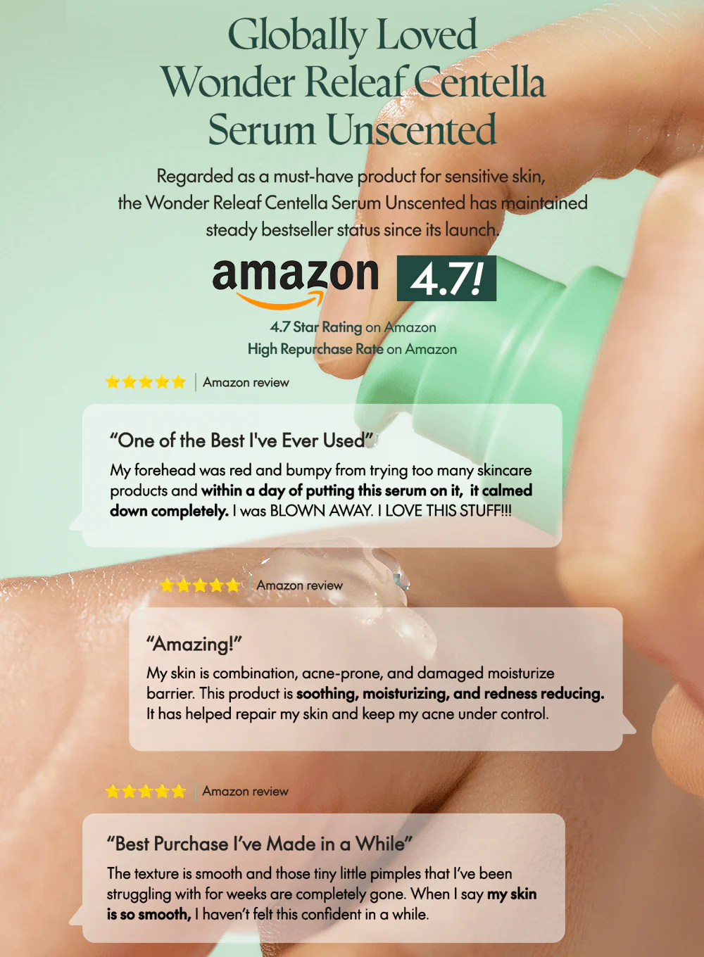 Wonder Releaf Centella Mini Kit Unscented (60ml) - Image 5