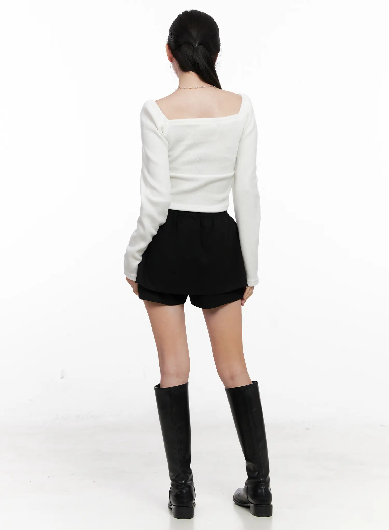 Wool-Blend Mini Skort CN504 - Image 7