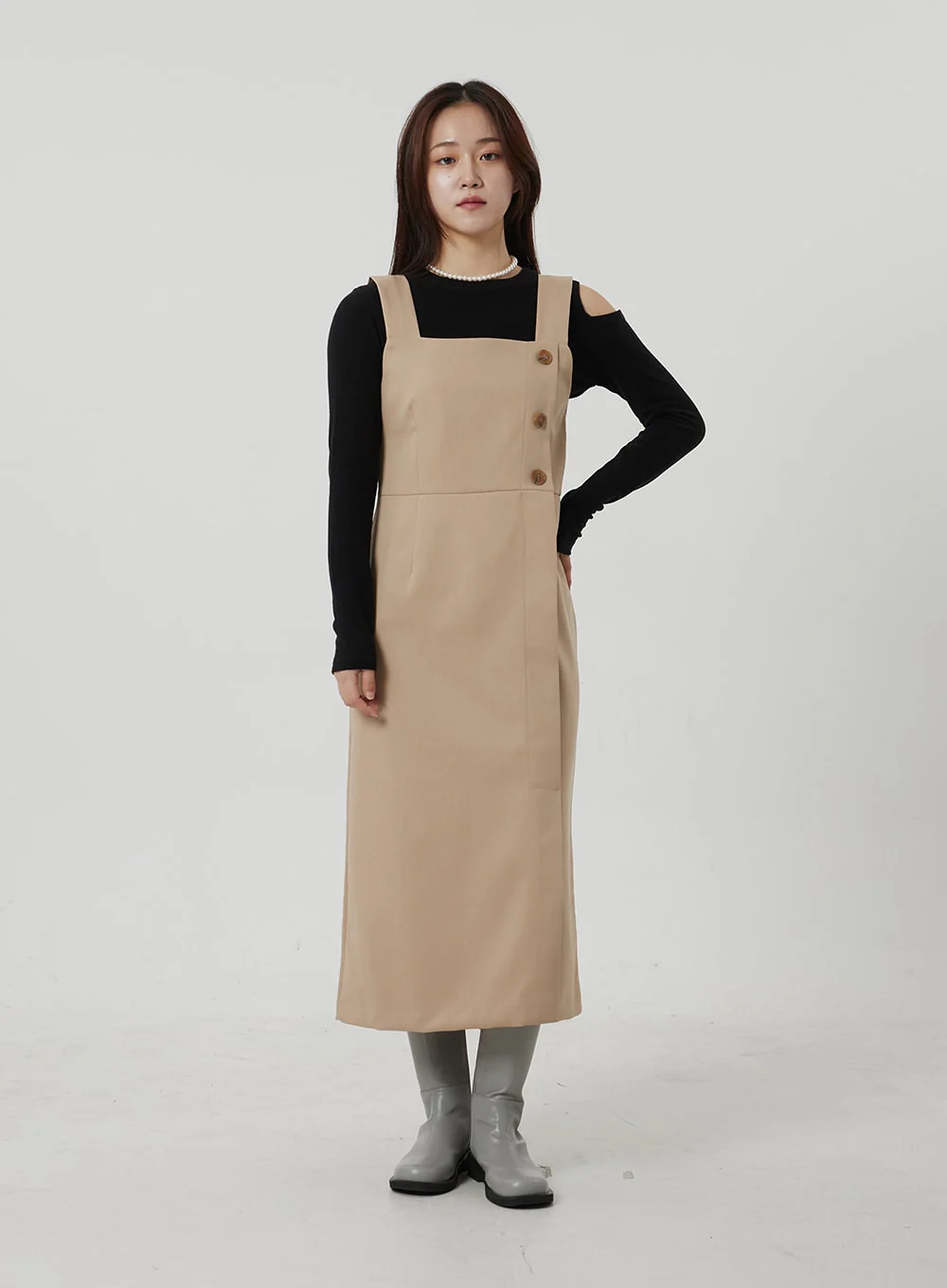 Wrapped Button Maxi Dress OF307 - Image 10