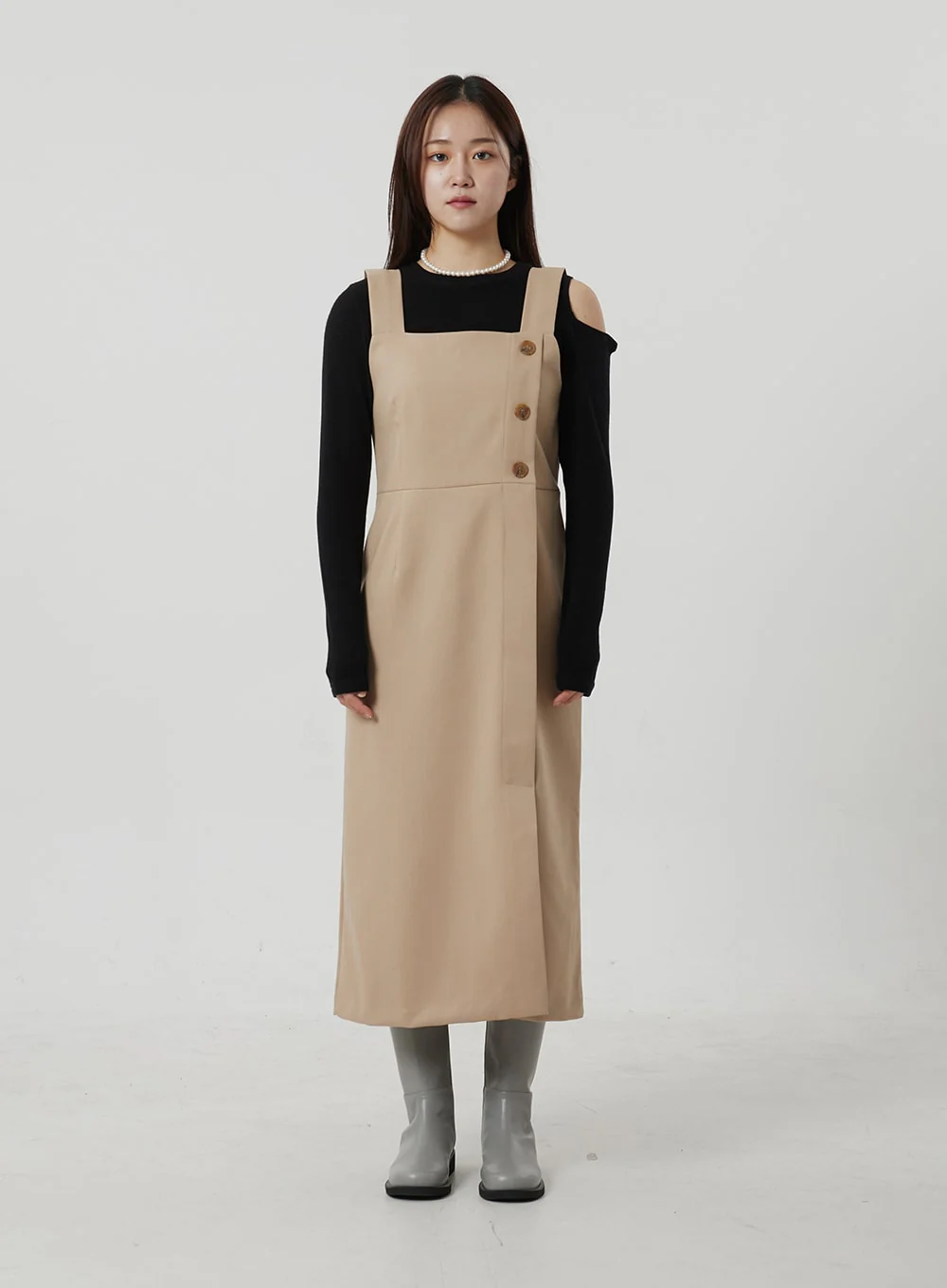 Wrapped Button Maxi Dress OF307 - Image 6
