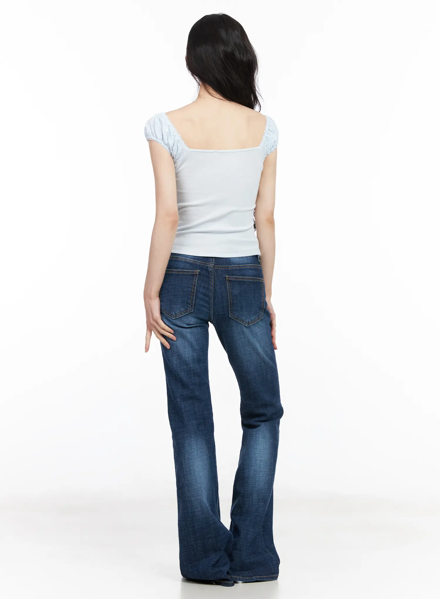 Xandra Washed Bootcut Jeans CM518 - Image 4