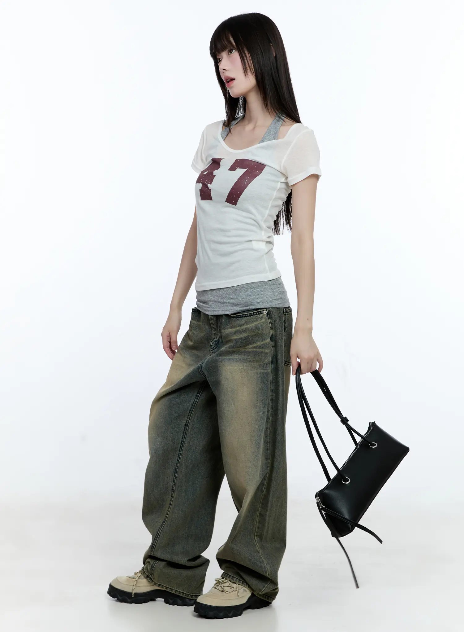 Yeonsoo Vintage-Wash Wide-Leg Jeans CG507 - Image 2