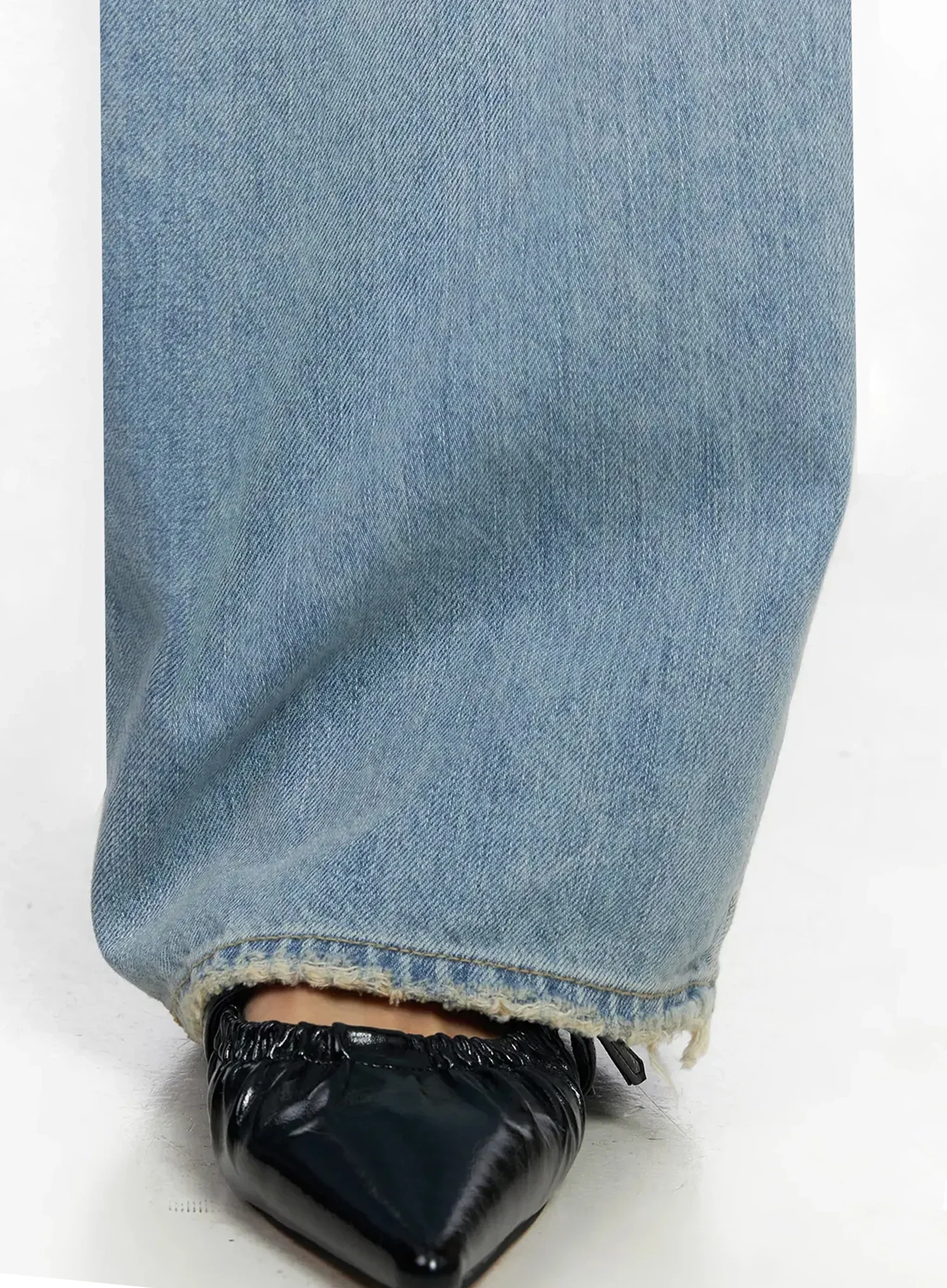 Yoko Lace Layered Wide Leg Jeans IY504 - Image 6