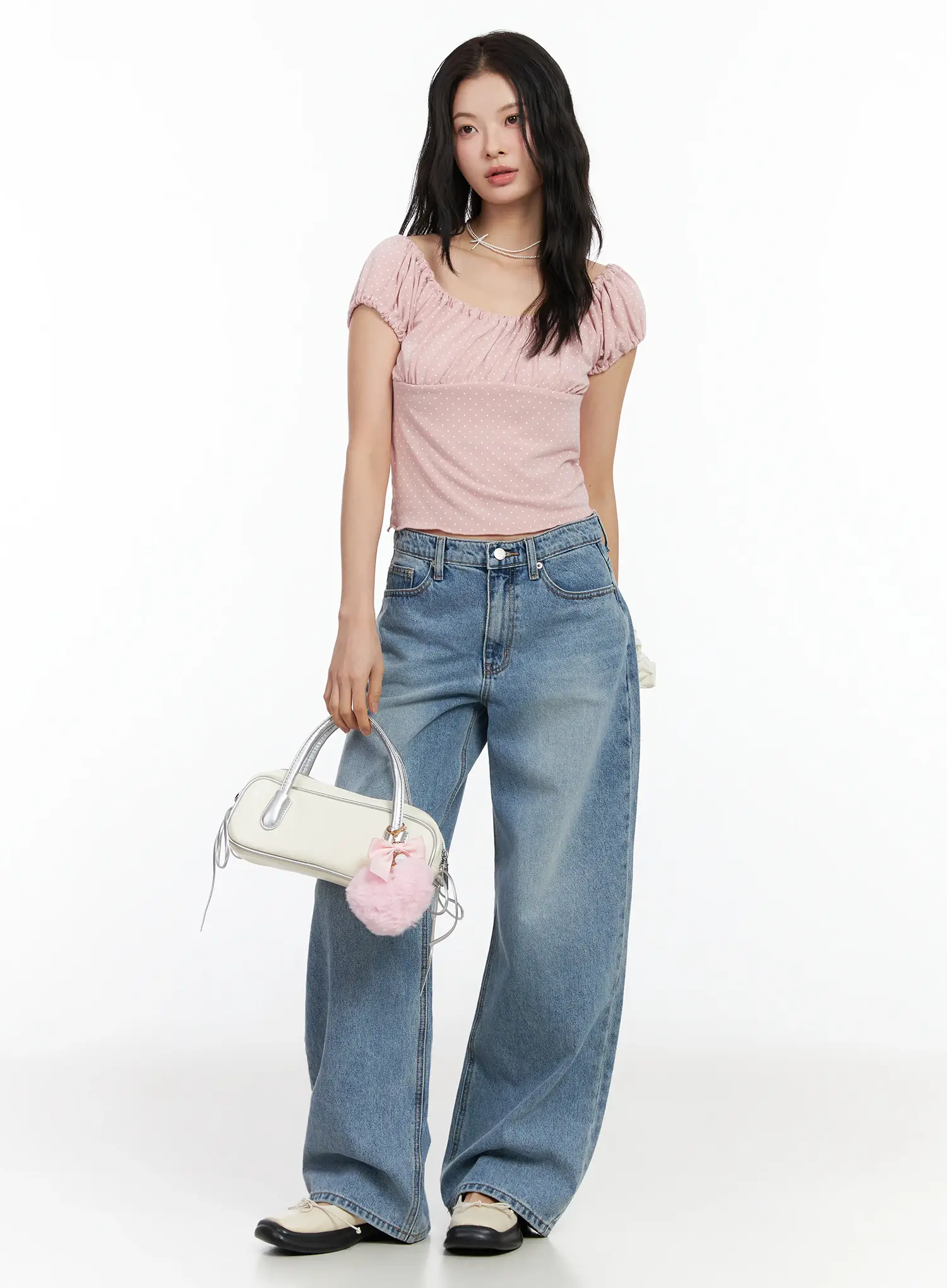 Yulim Wide Leg Jeans IM524