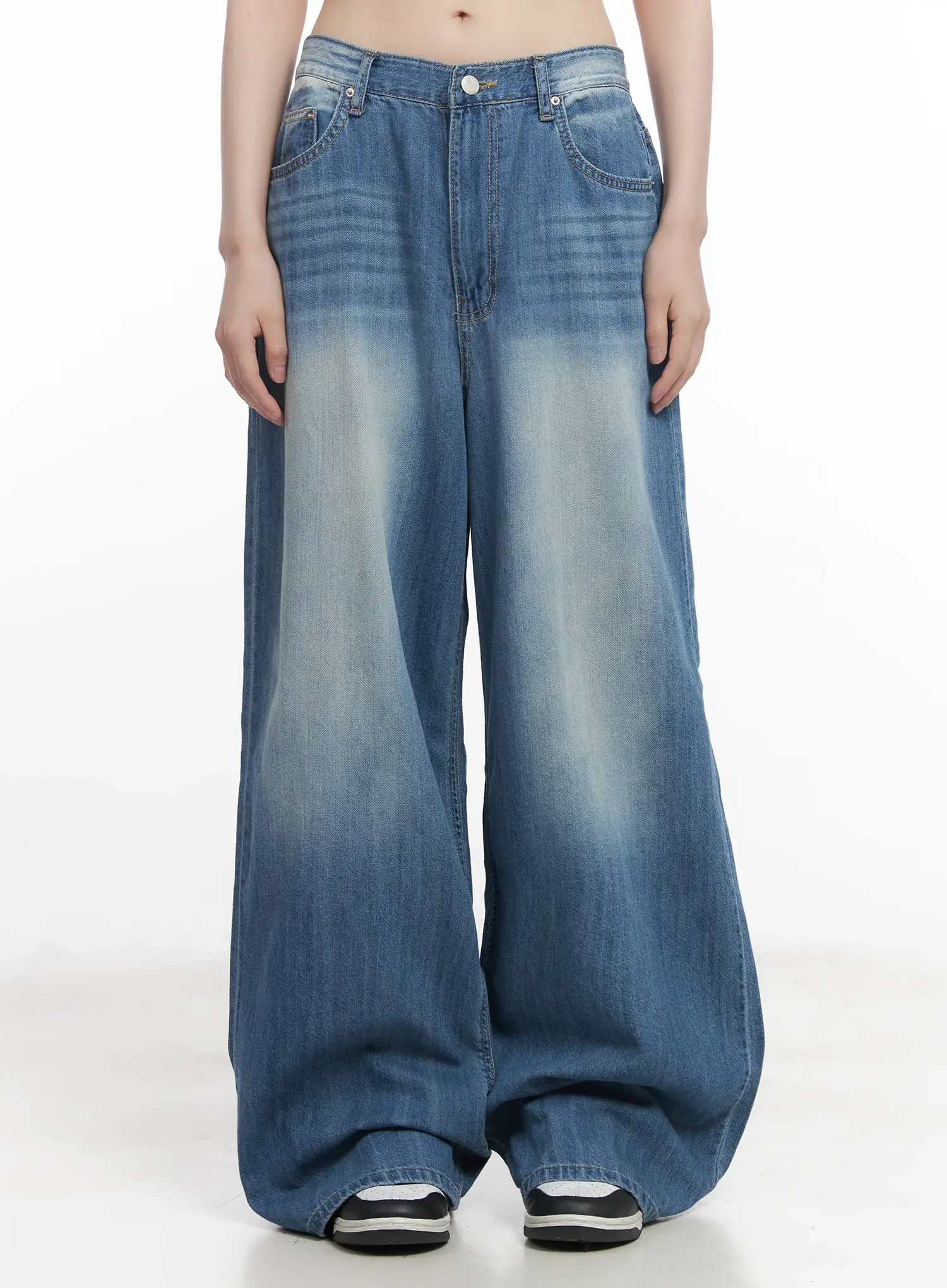 Yunjin Washed Wide-Leg Jeans CU518 - Image 10