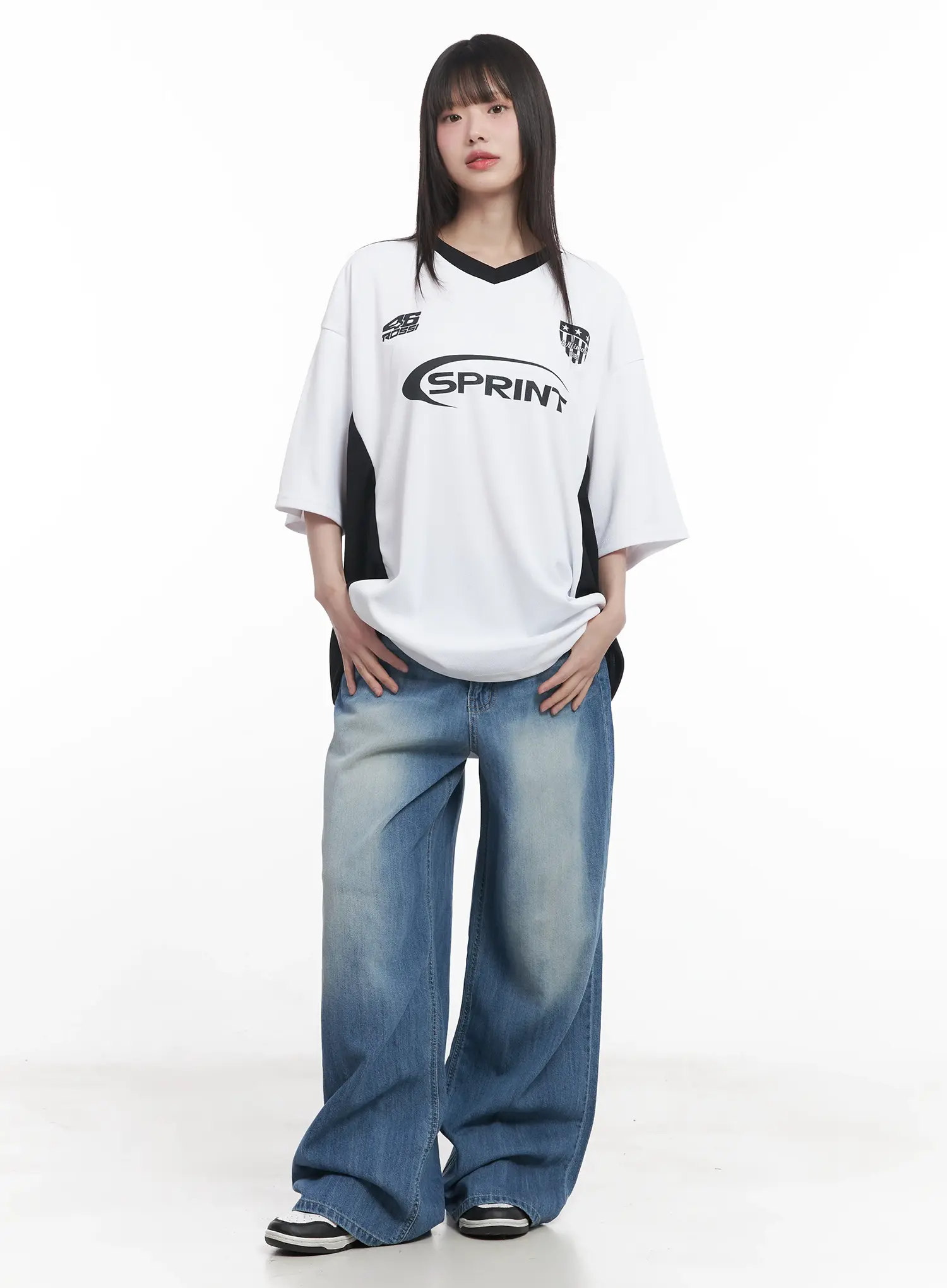 Yunjin Washed Wide-Leg Jeans CU518 - Image 2