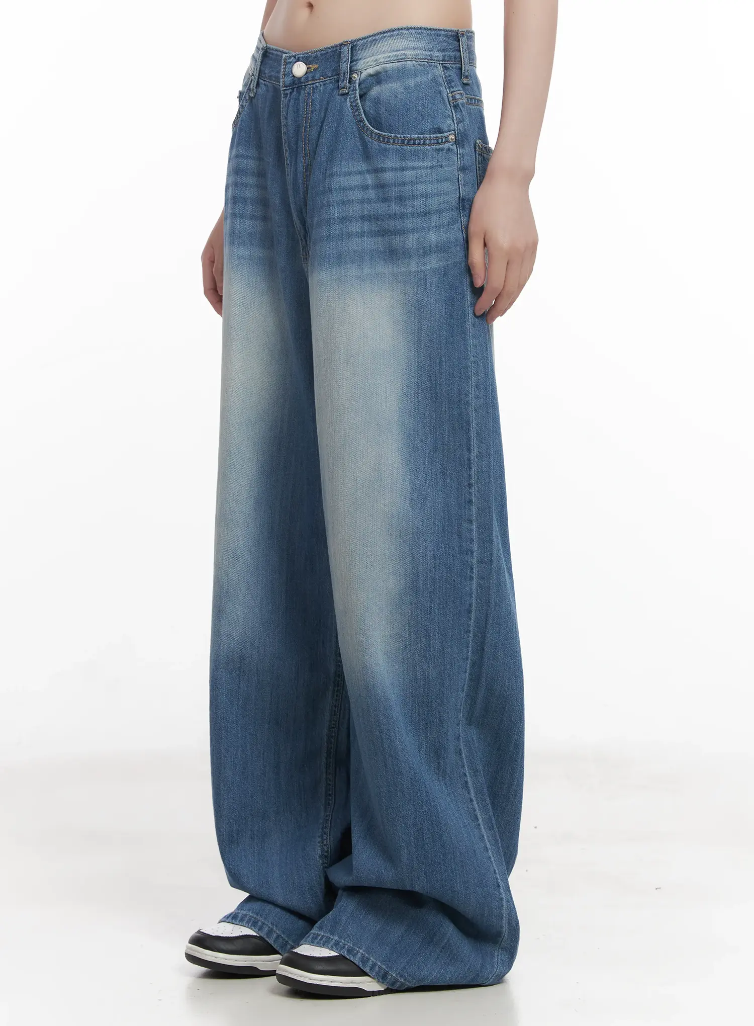 Yunjin Washed Wide-Leg Jeans CU518 - Image 6