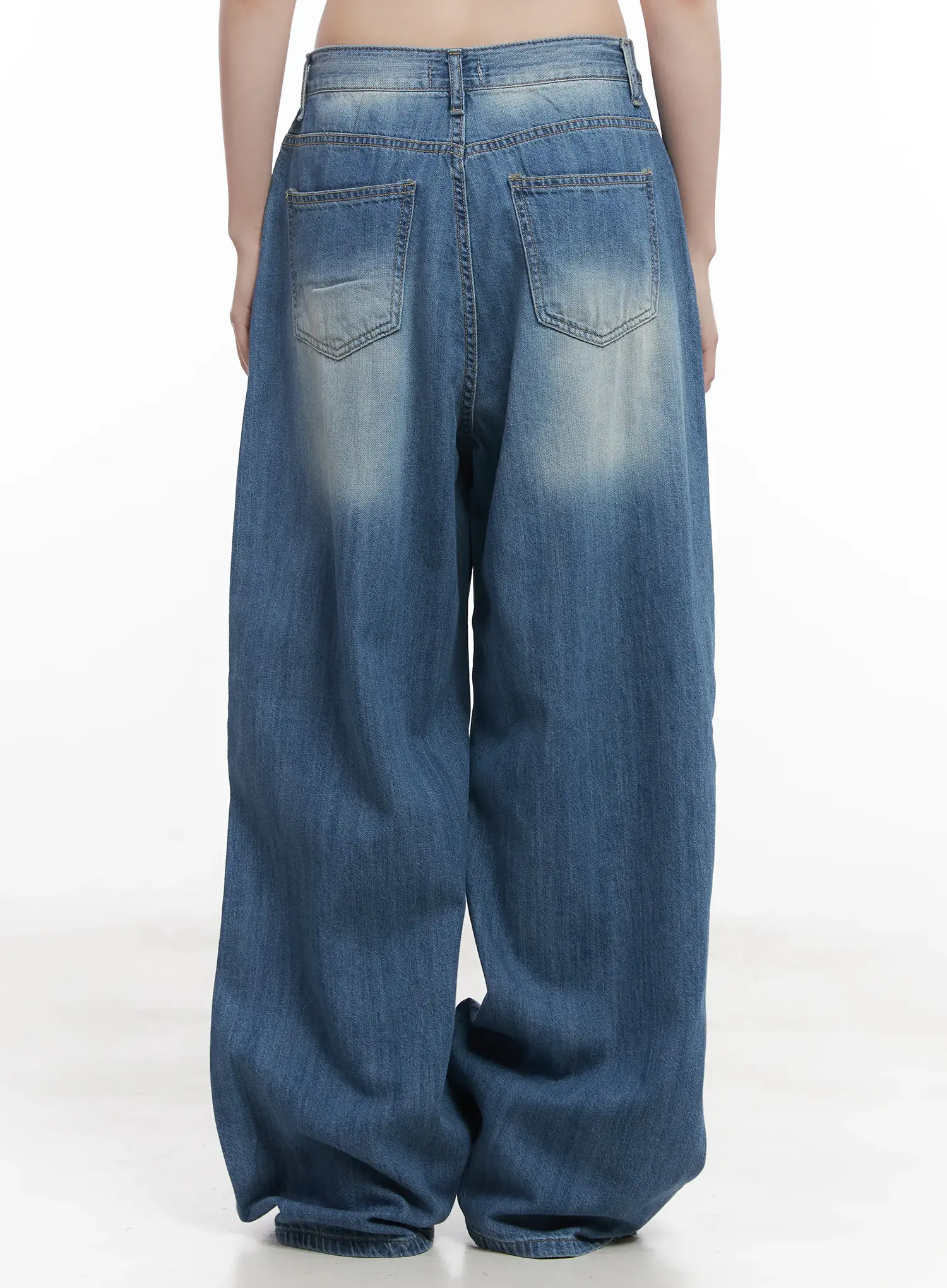 Yunjin Washed Wide-Leg Jeans CU518 - Image 8