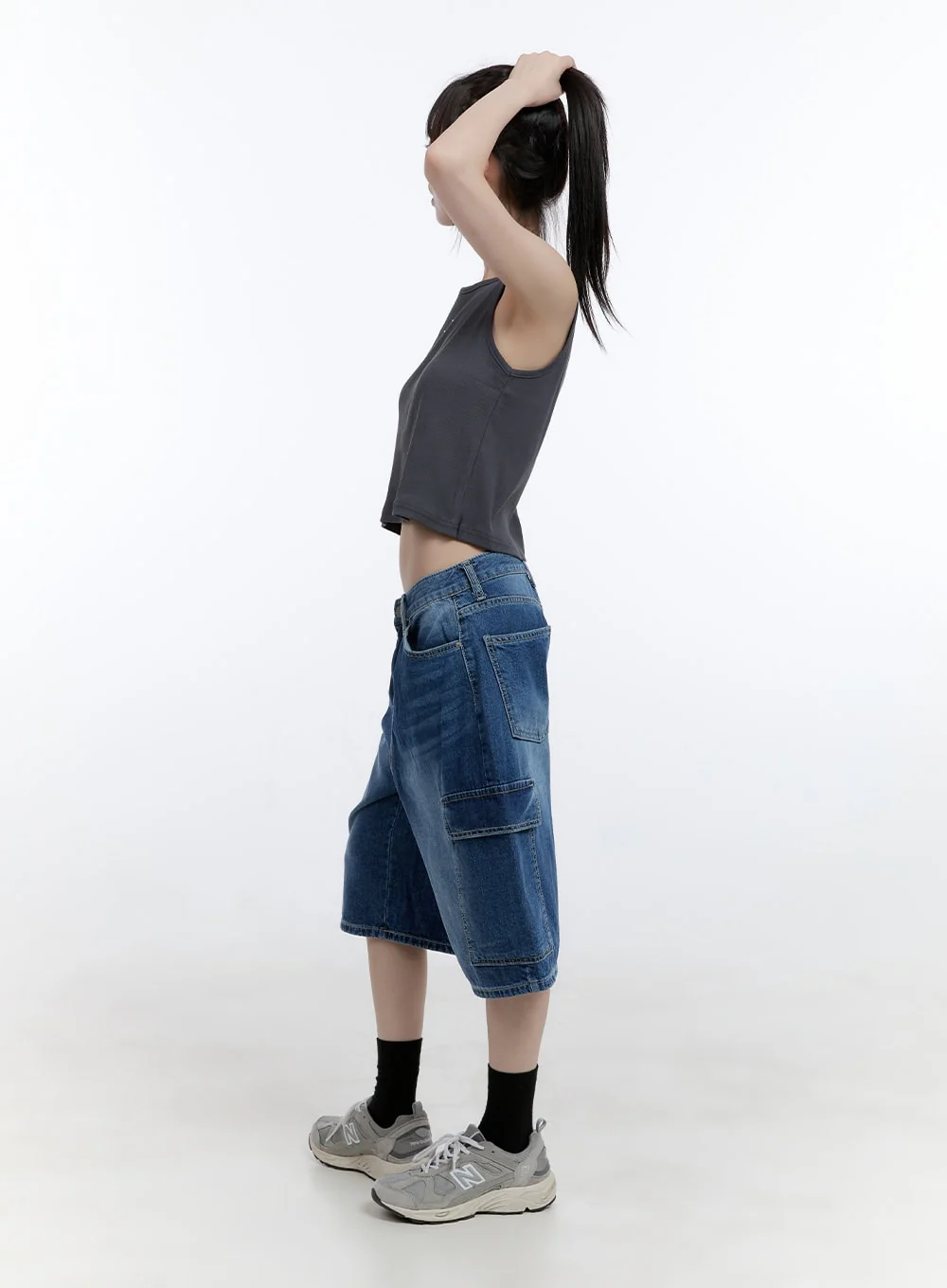 Zia Baggy Cargo Jorts CG413 - Image 3